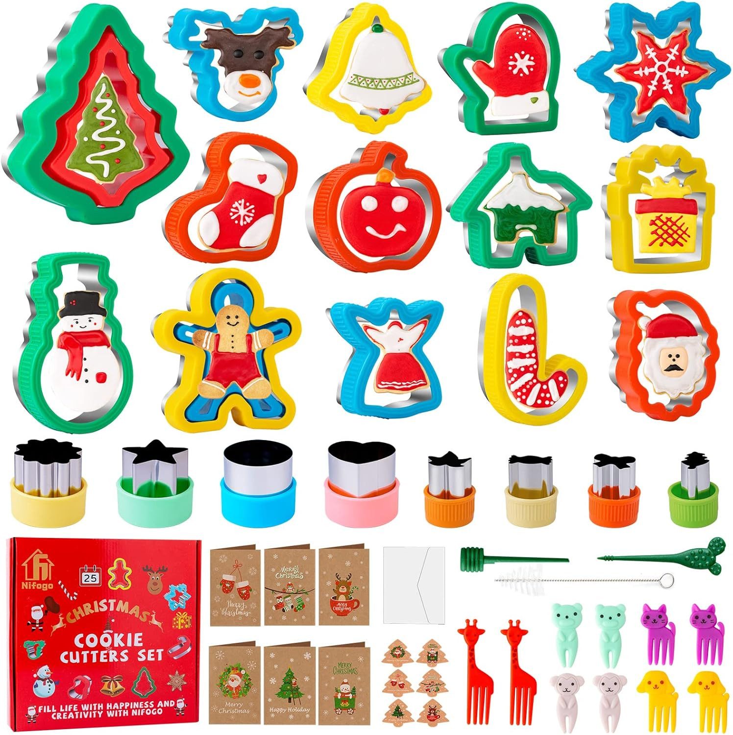 Ausstechform 48-teiliges Weihnachten Ausstecher Plätzchenformen Keksausstecher Set