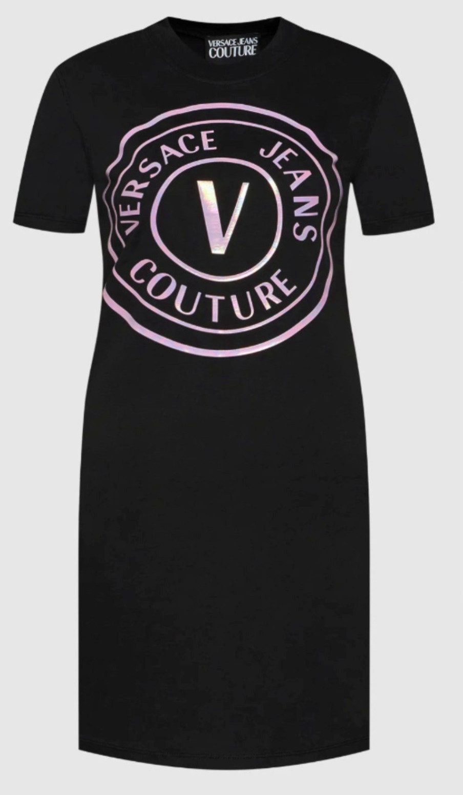 Versace Jeans Couture Shirtkleid Logo Kleid Longshirt Iridescent Brand Logo