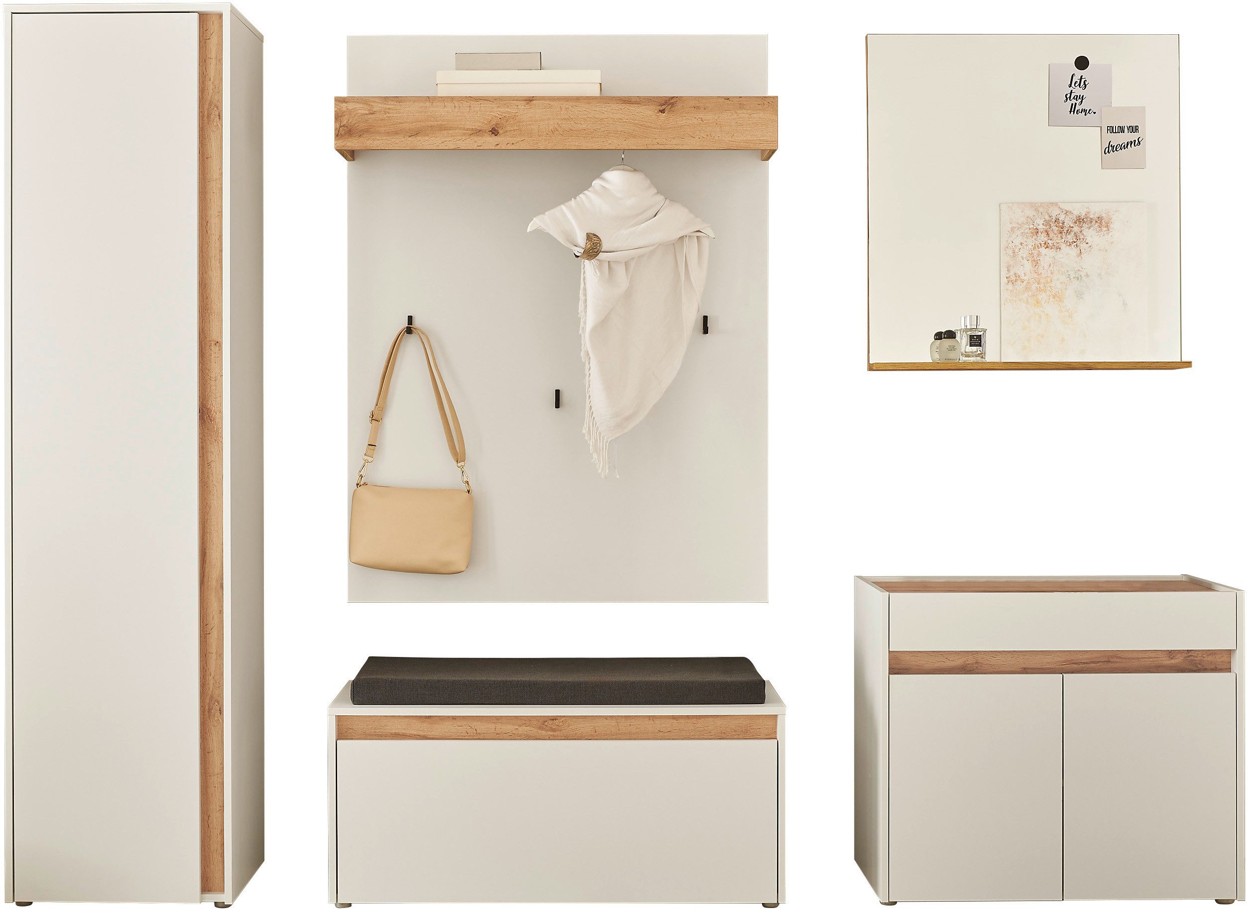 INOSIGN Garderoben-Set GIRON/CiTY, moderne Garderobe, Komplettset mit viel günstig online kaufen