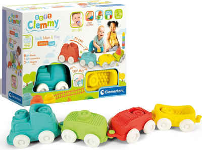 Clementoni® Spielbausteine Clemmy Soft, Sensorischer Zug, Made in Europe