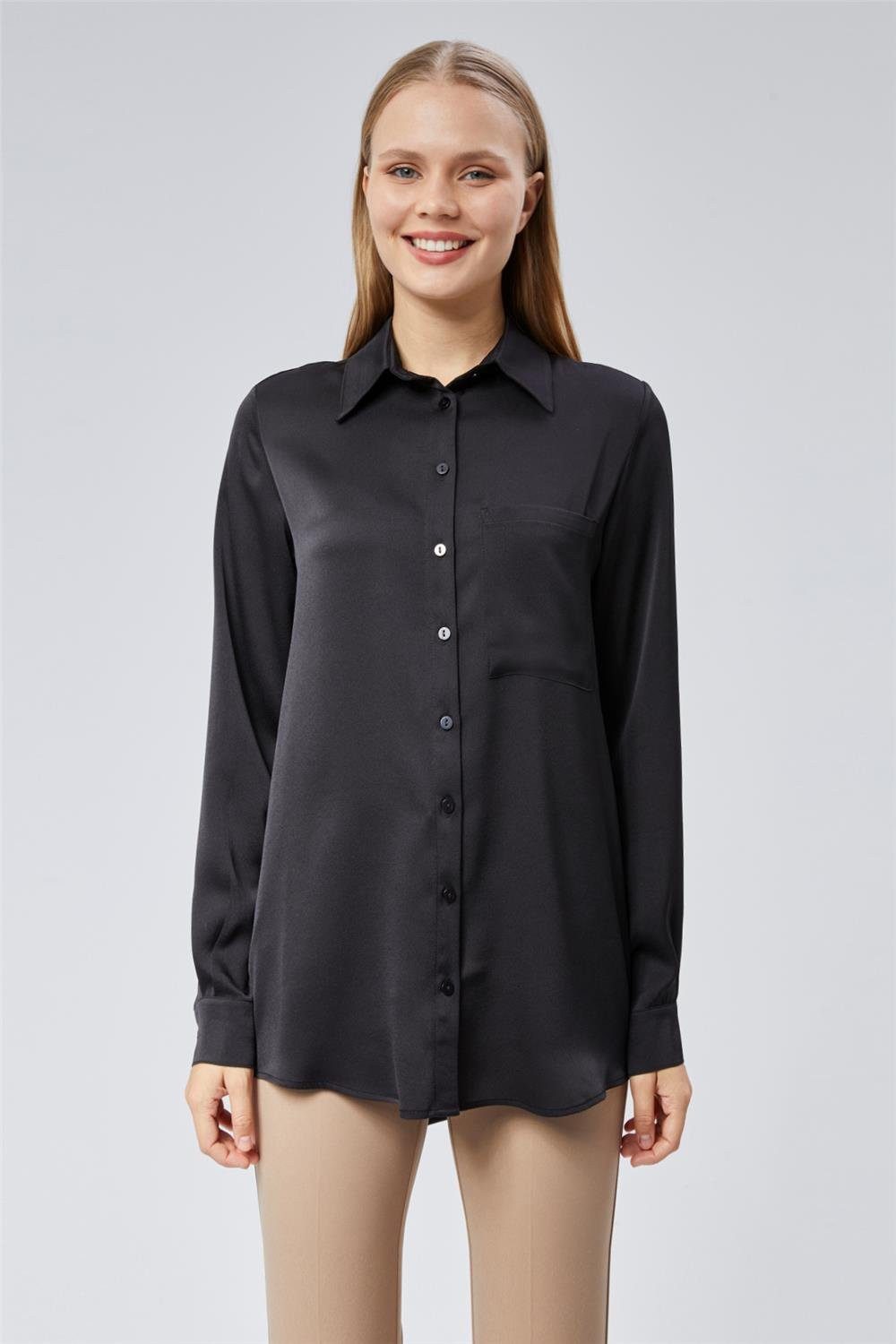 Hemdbluse Langarmshirt