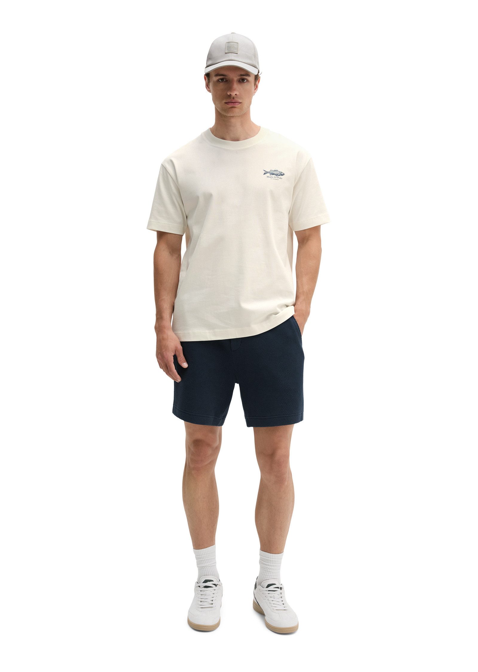Marc O'Polo T-Shirt mit Fisch-Rückenprint