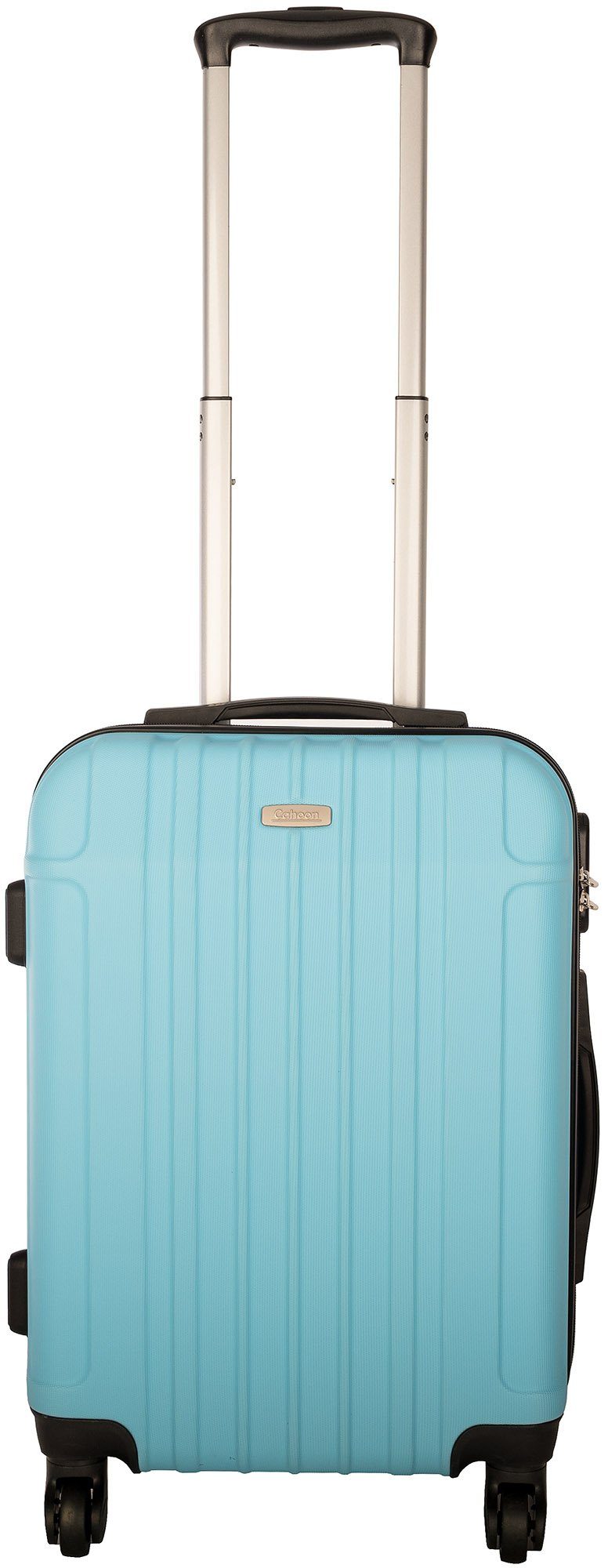 Koffer sky-blue Rollen / Cahoon Handgepäck 4 Trolley 4-Rollen, Handgepäck-Trolley Bordgepäck Hartschalen-Trolley