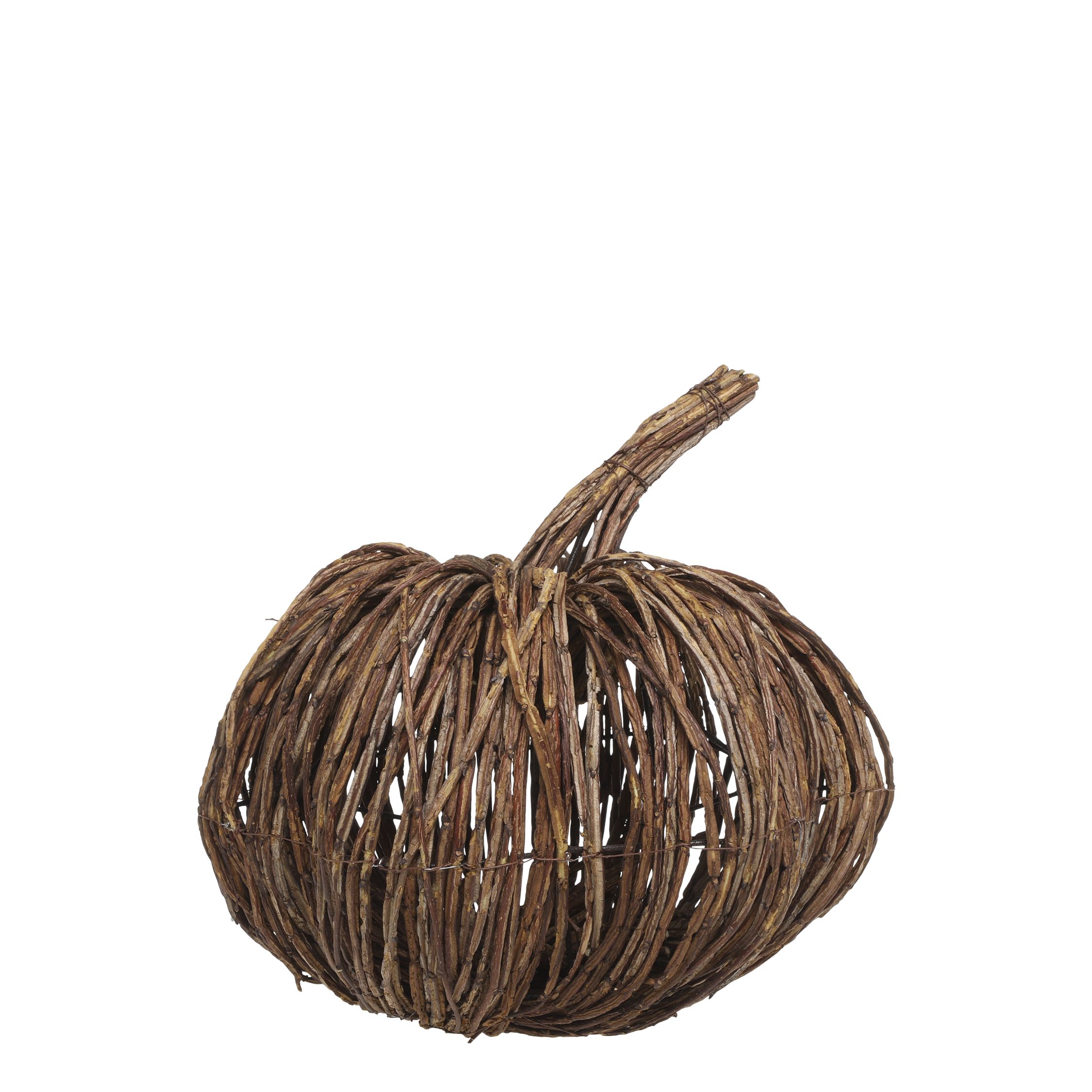 Chic Antique Dekofigur Kürbis Rattan H35/D33 günstig online kaufen