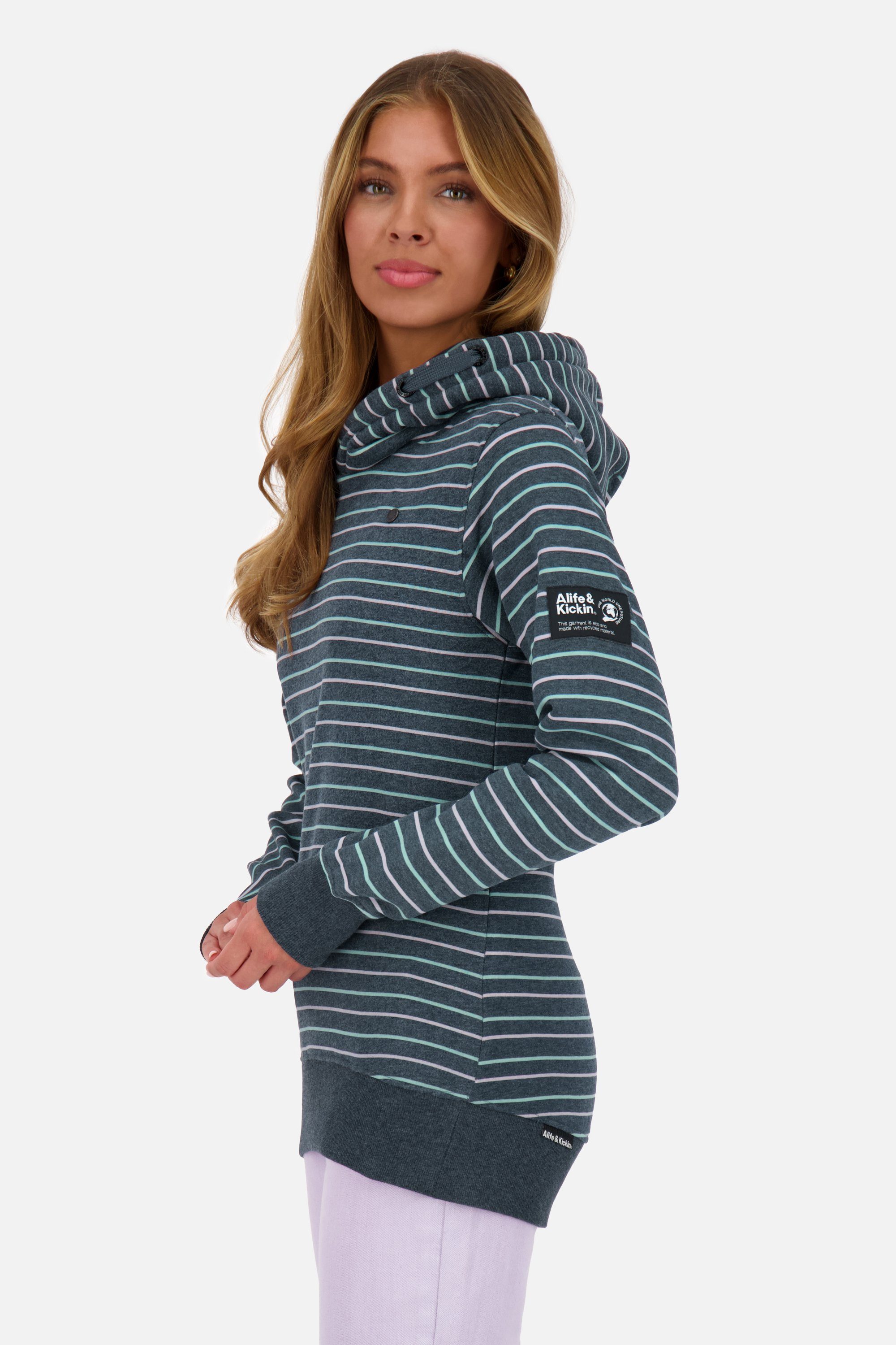 Alife & marine SarinaAK Pullover Damen Kickin Hoodie Z melange Kapuzensweatshirt, Kapuzensweatshirt