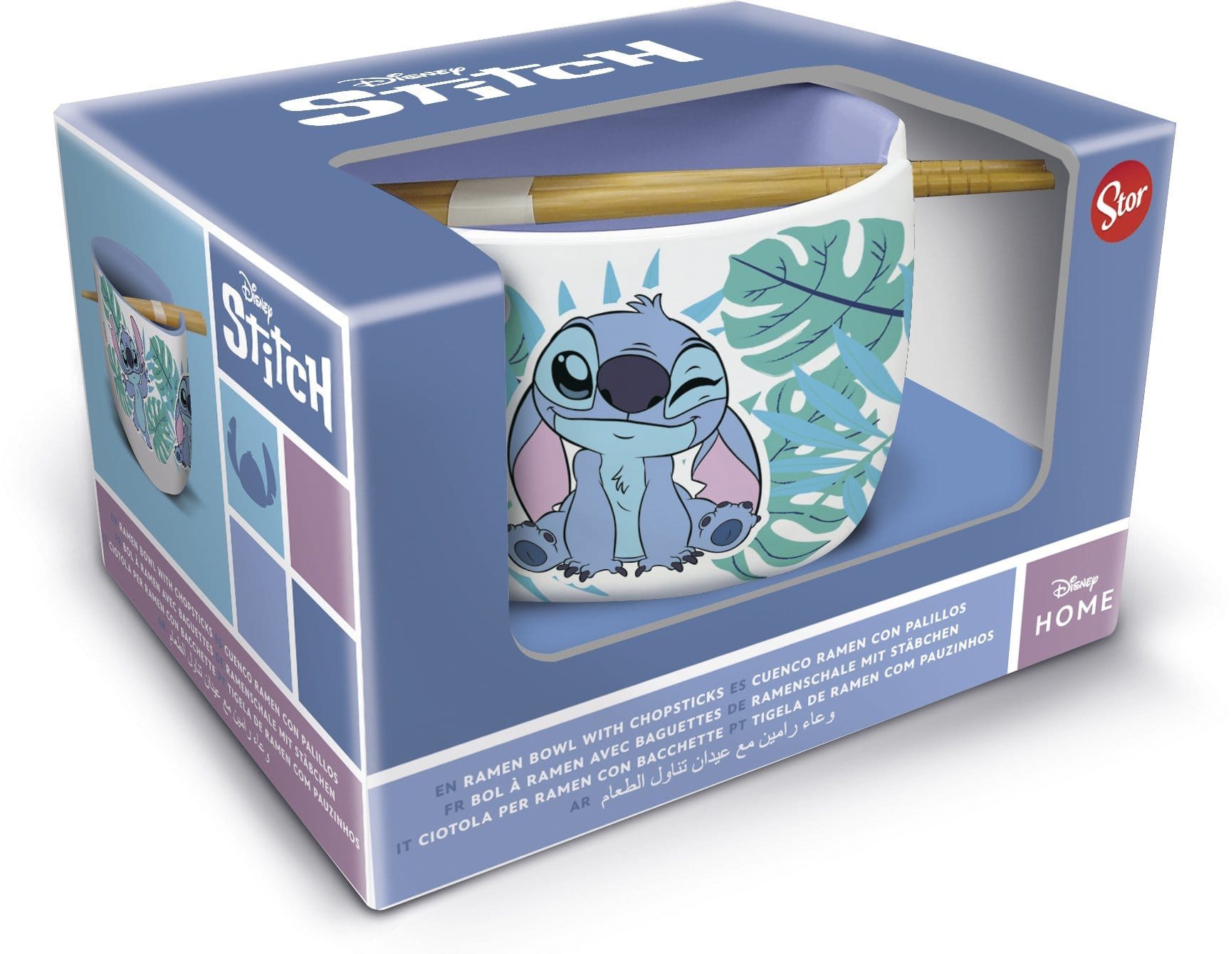 Stor Müslischüssel Lilo & Stitch Ramen-Schüssel mit Stäbchen Stitch Aloha, (1-tlg), Offiziell lizenzierte Schüssel