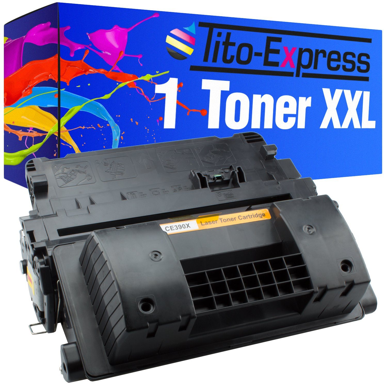 Tito-Express Tonerpatrone ersetzt HP CE 390 X HP CE 390X HPCE390X HP 90X Black, für Laserjet M602 M602n M602dn M602x M602m M603xh M603n M603dn