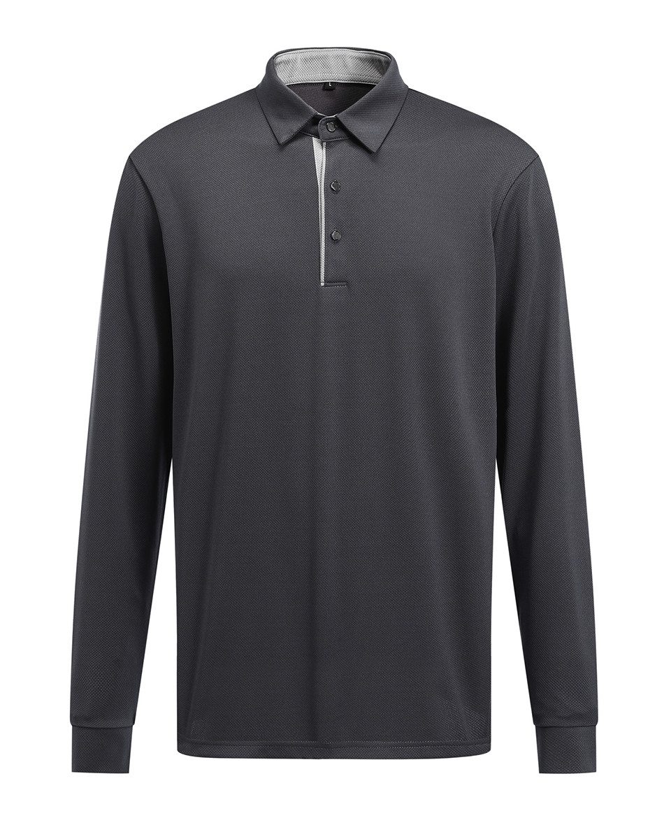 Allthemen Poloshirt Herren Langarm Polohemd mit Kontrastfarben günstig online kaufen