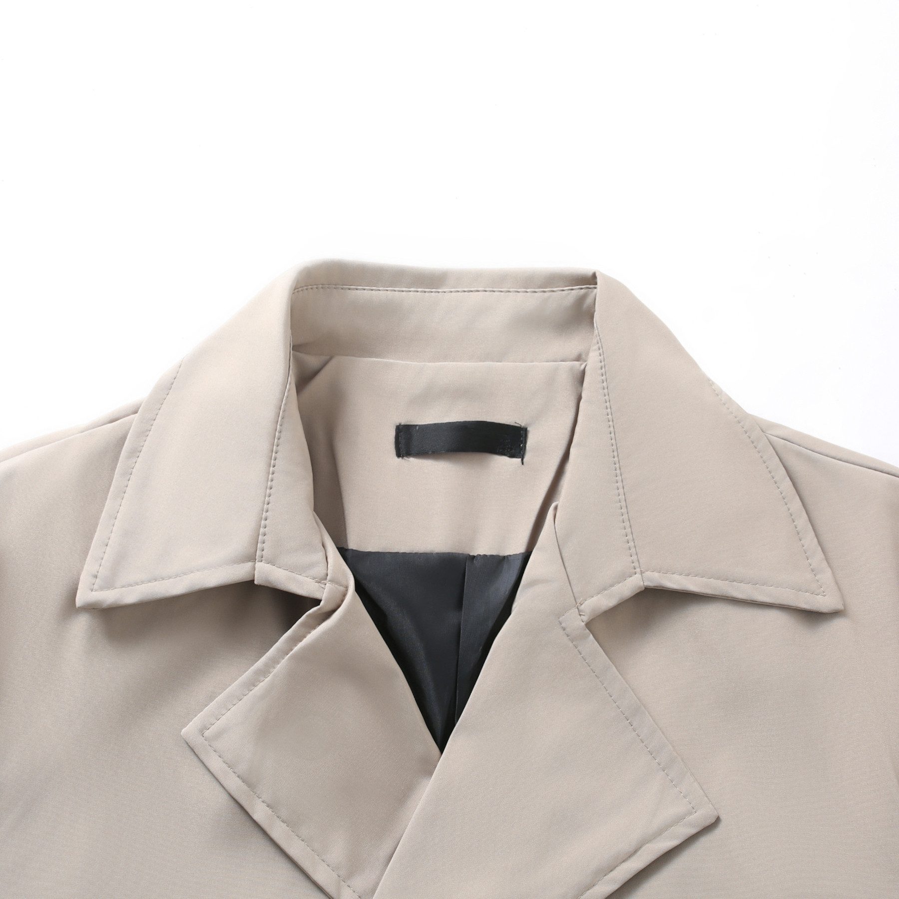 Allthemen Trenchcoat mit Gürtel Herren Langmantel zweireihig Mantel klassische Herbstjacke
