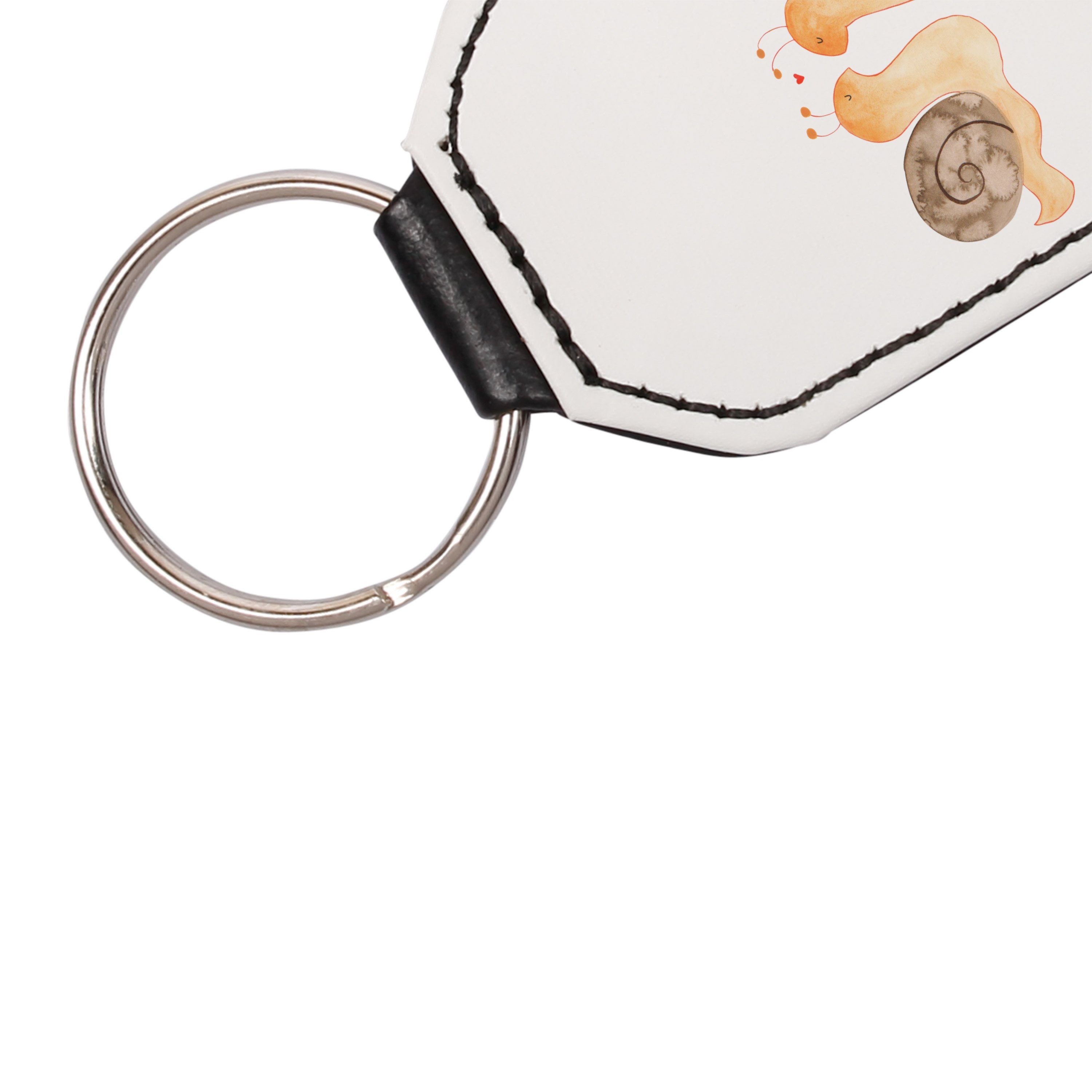 verliebt, Paar, Ehemann, (1-tlg) Mrs. & Liebe - Schnecken Schlüssel Mr. Weiß Schlüsselanhänger - Panda Geschenk,
