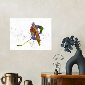 Posterlounge Wandfolie nobelart, Ice Hockey Spieler II, Fitnessraum Illustration