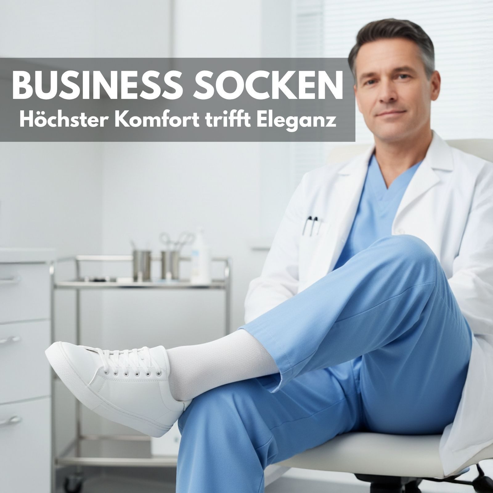 sockenkauf24 Businesssocken Premium Socken mit Komfortbund Herren & Damen Business Socken (Weiß, 10-Paar, 39-42) aus gekämmter Baumwolle mit Pique-Bund, ohne Naht