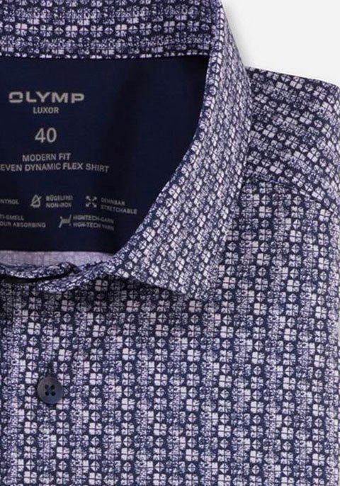 OLYMP Kurzarmhemd in Quality 24/7 Dynamic Flex