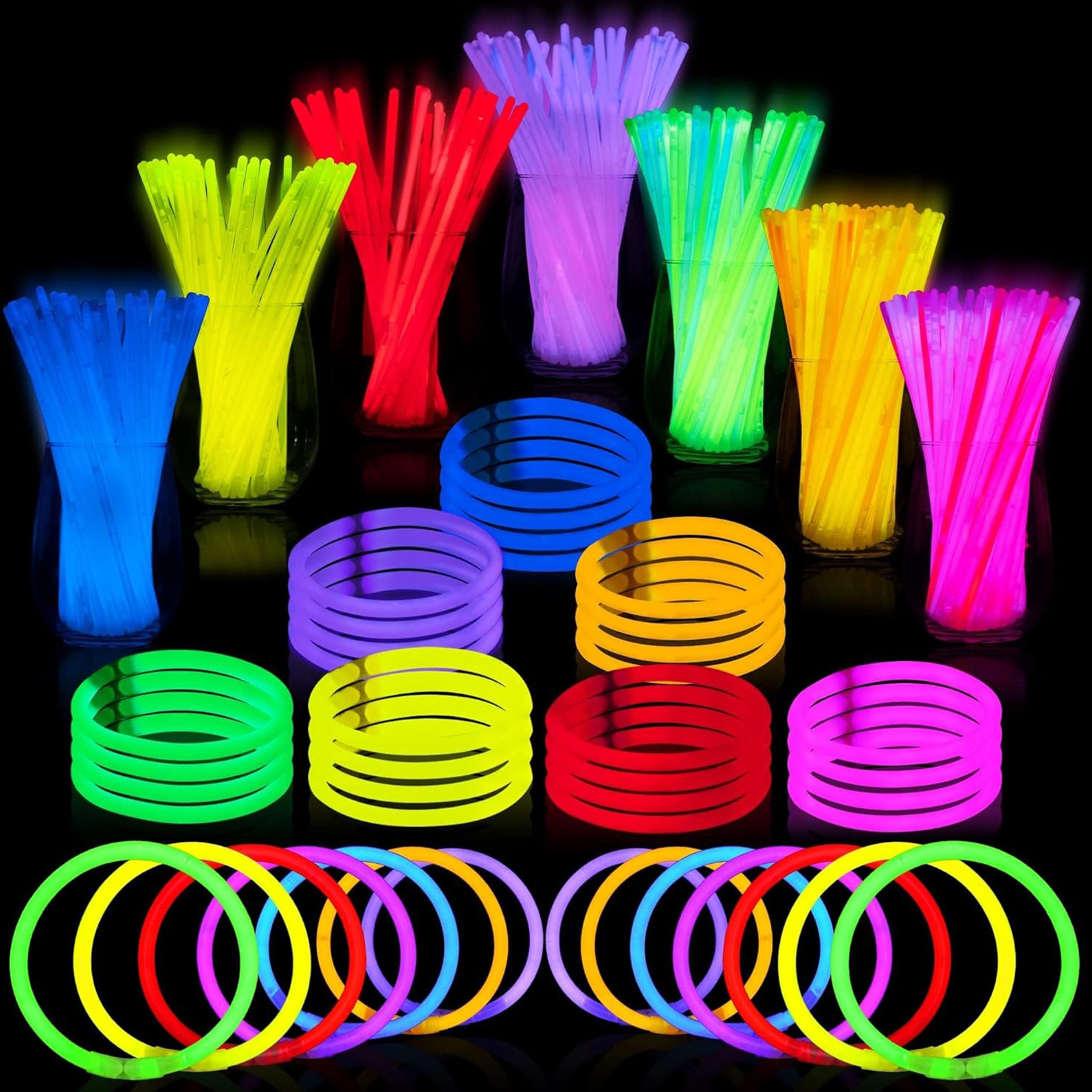 JOYIN Knicklicht JOYIN Knicklichter Party Set für Kinder,100 Stück Leuchtstäbe,7 Farben