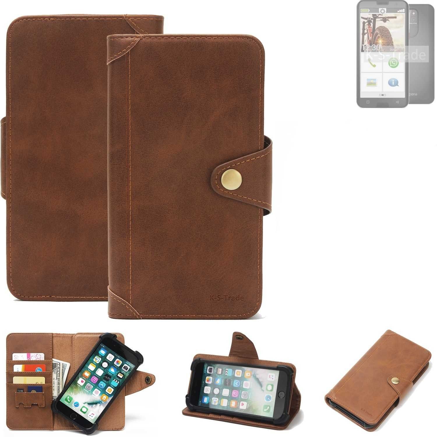 K-S-Trade Handyhülle für Emporia smart.5, Handyhülle Schutz Hülle Walletcase Bookstyle Tasche Case