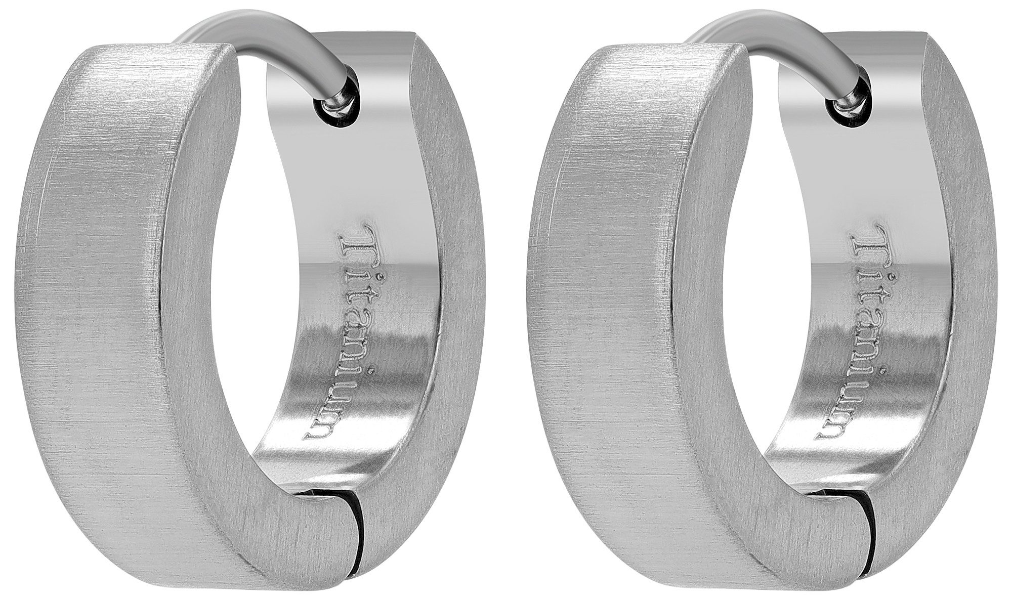 Adelia´s Paar Creolen Ohrringe – Creole aus Titan, Ideal zum Verschenken – schlicht und stilvoll – Bild 2 von 3