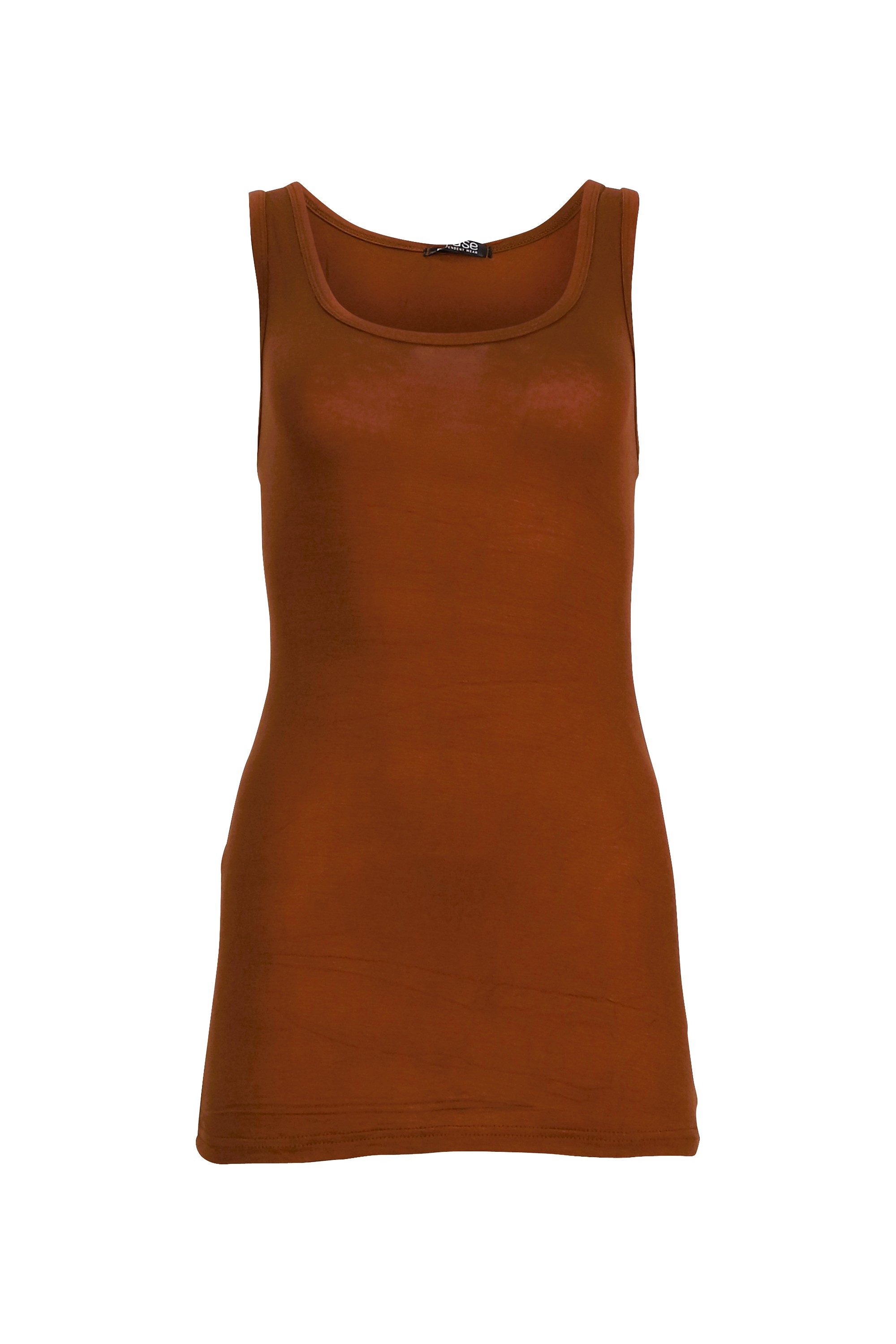 Muse Longtop Extra langes Trägertop Skinny Fit 9002