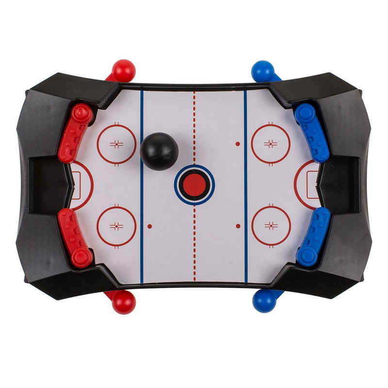 ReWu Mini-Tischkicker Mini Tisch-Eishockeyspiel Inklusive 1 Ball aus Kunststoff