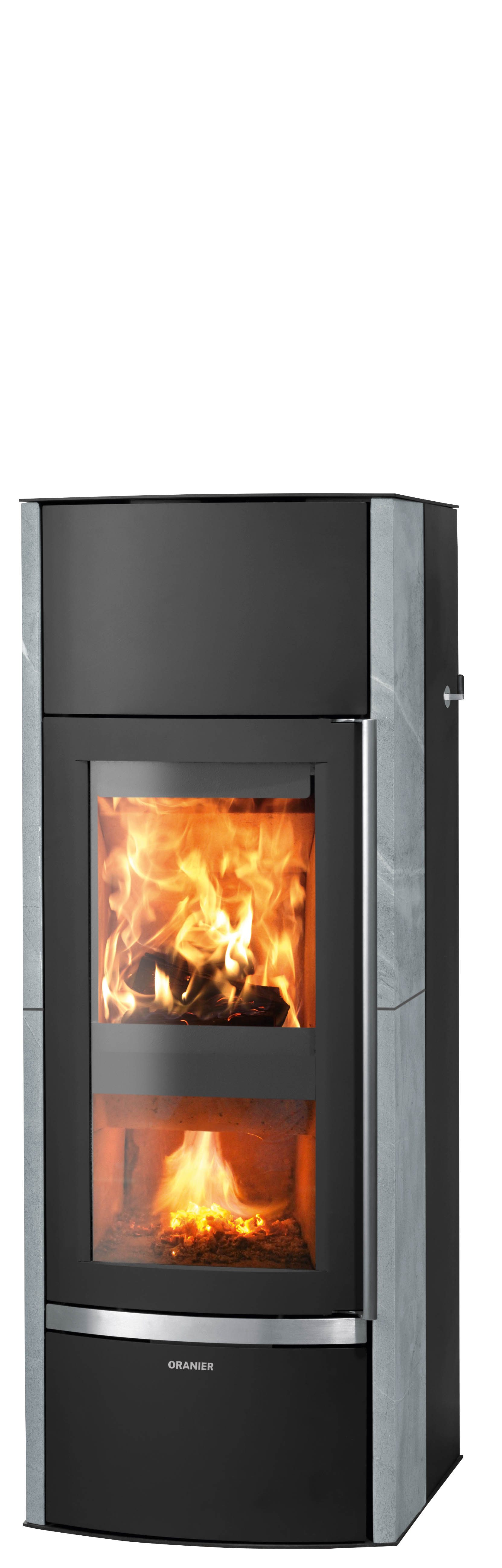 Oranier Kaminofen Hektos Aqua, 10,5 kW, Zeitbrand