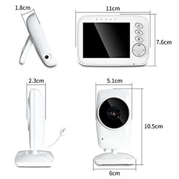 Novzep Babyphone Baby Monitor mit Kamera Video, 2,4 GHz Gegensprechfunktion, Nachtsicht