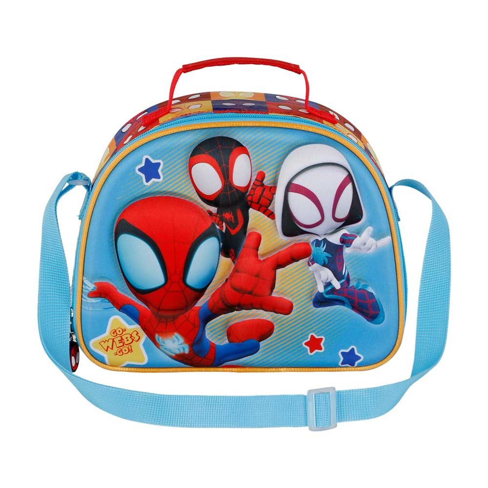Karactermania Umhängetasche Marvel Spiderman Vorschultasche Frühstückstasche Kindergartentasche, Isolierende Innenauskleidung