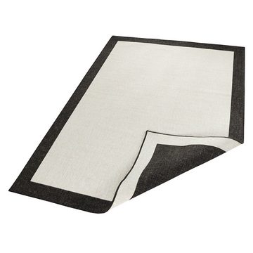 Teppich In- & Outdoor Wendeteppich Panama Creme Schwarz, NORTHRUGS, rechteckig, Höhe: 5 mm