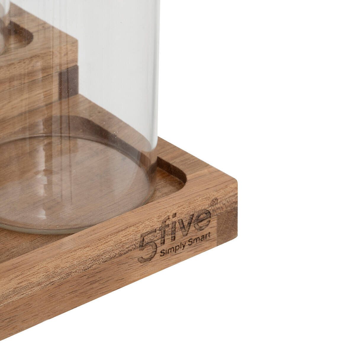5five Simply Smart Vorratsglas Glasbehälter für Gewürze auf dem Holzregal HARMONY, 180 ml, 9er-Set, Glas, (einzeln, einzeln)