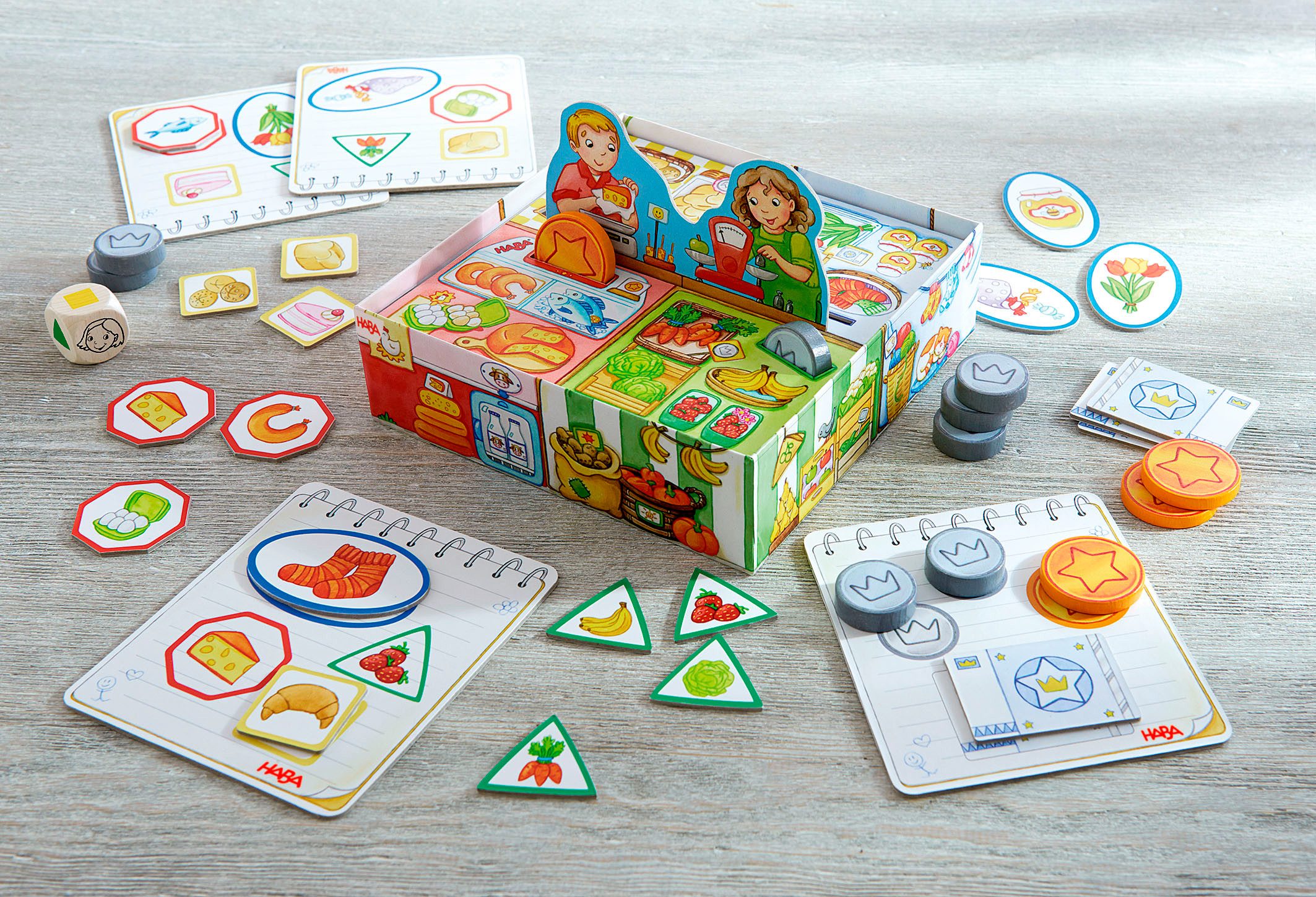 Haba Spiel Meine ersten Spiele - Einkaufen, Würfelspiel, Made in Germany