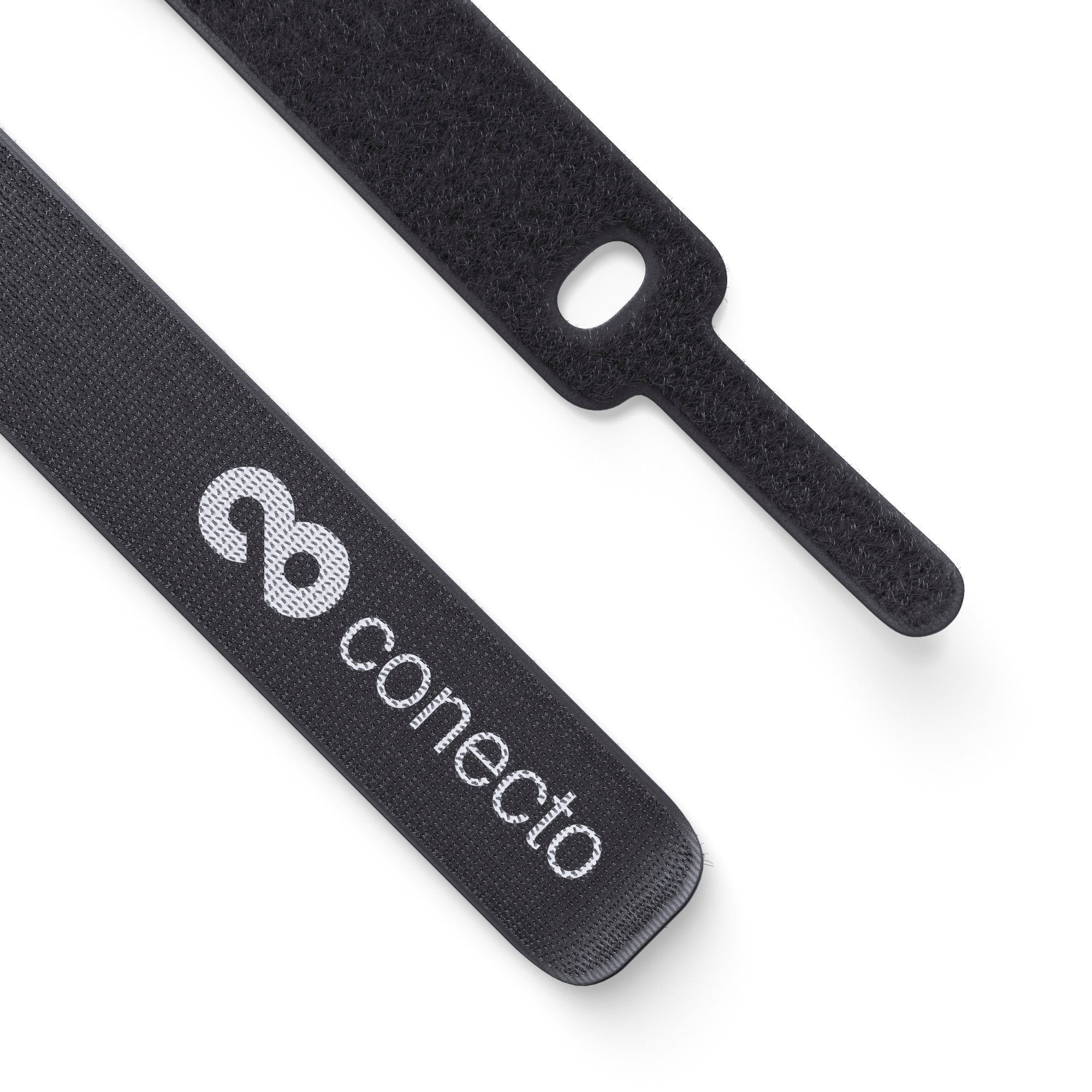 conecto Kabelbinder conecto Klett Kabelbinder 10cm Klettband mit Loop - Kabelmanagement