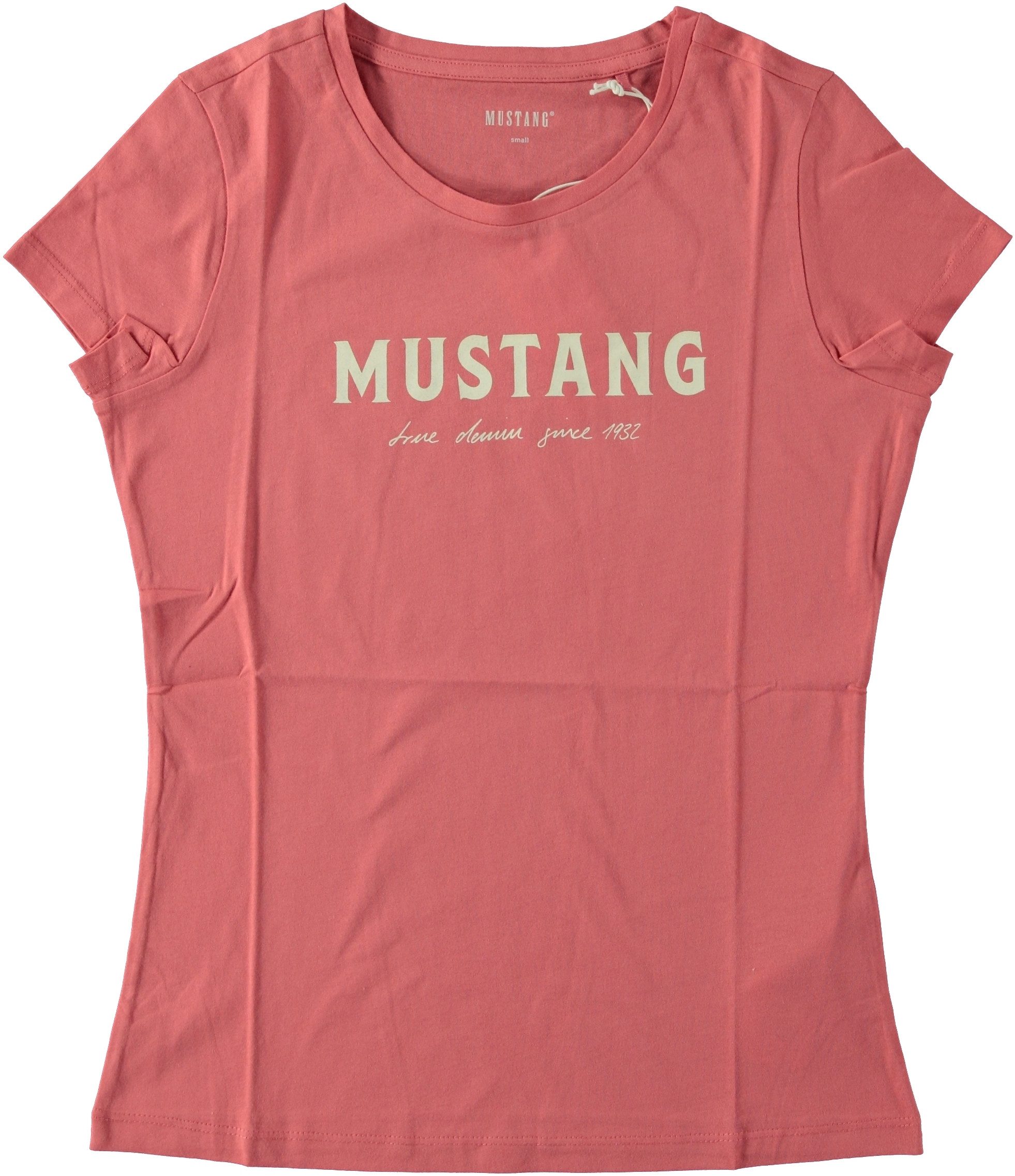 MUSTANG Kurzarmshirt Damen Style Alexia C Logo