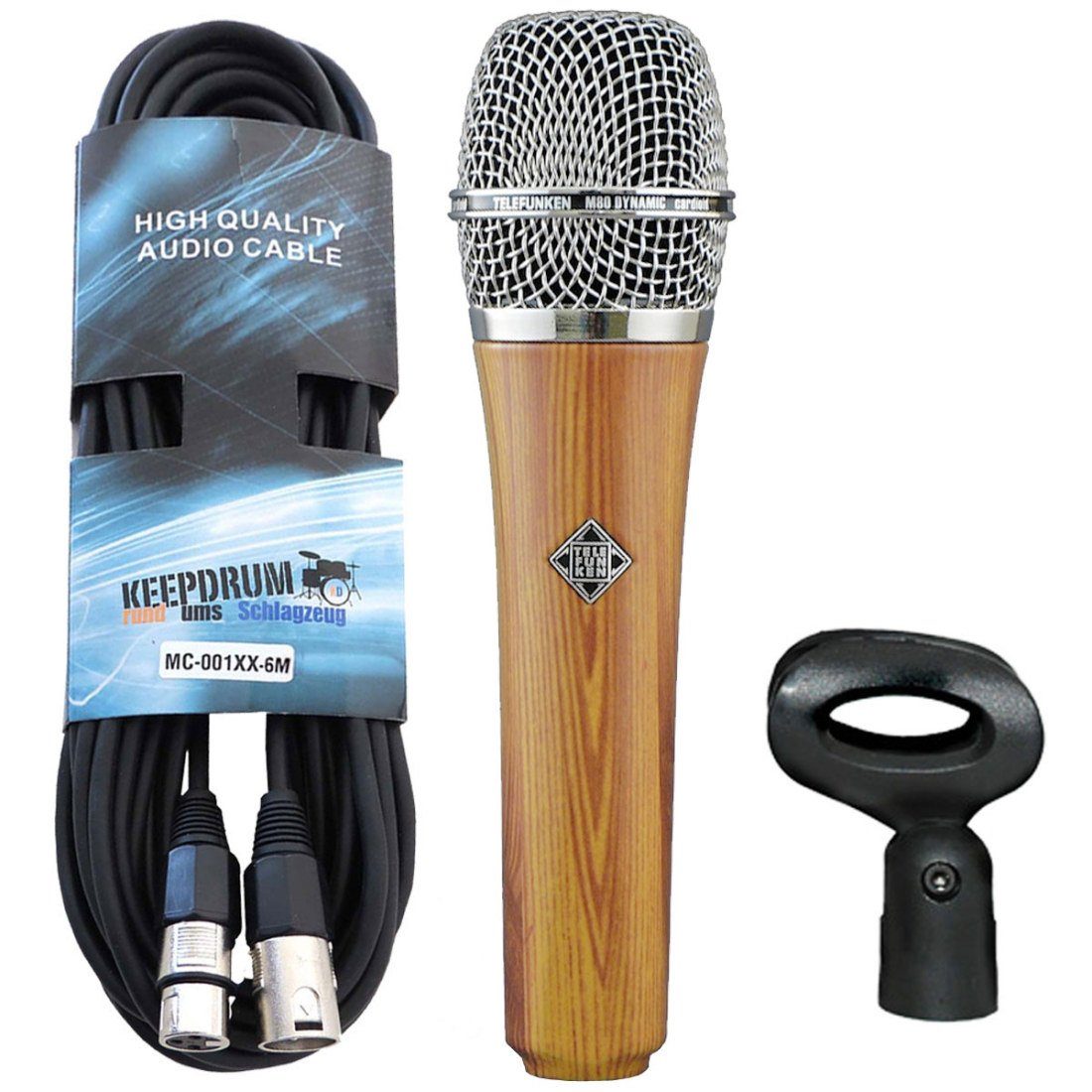 Mikrofon Telefunken M80 Oak dynamisches Mikrofon mit Kabel