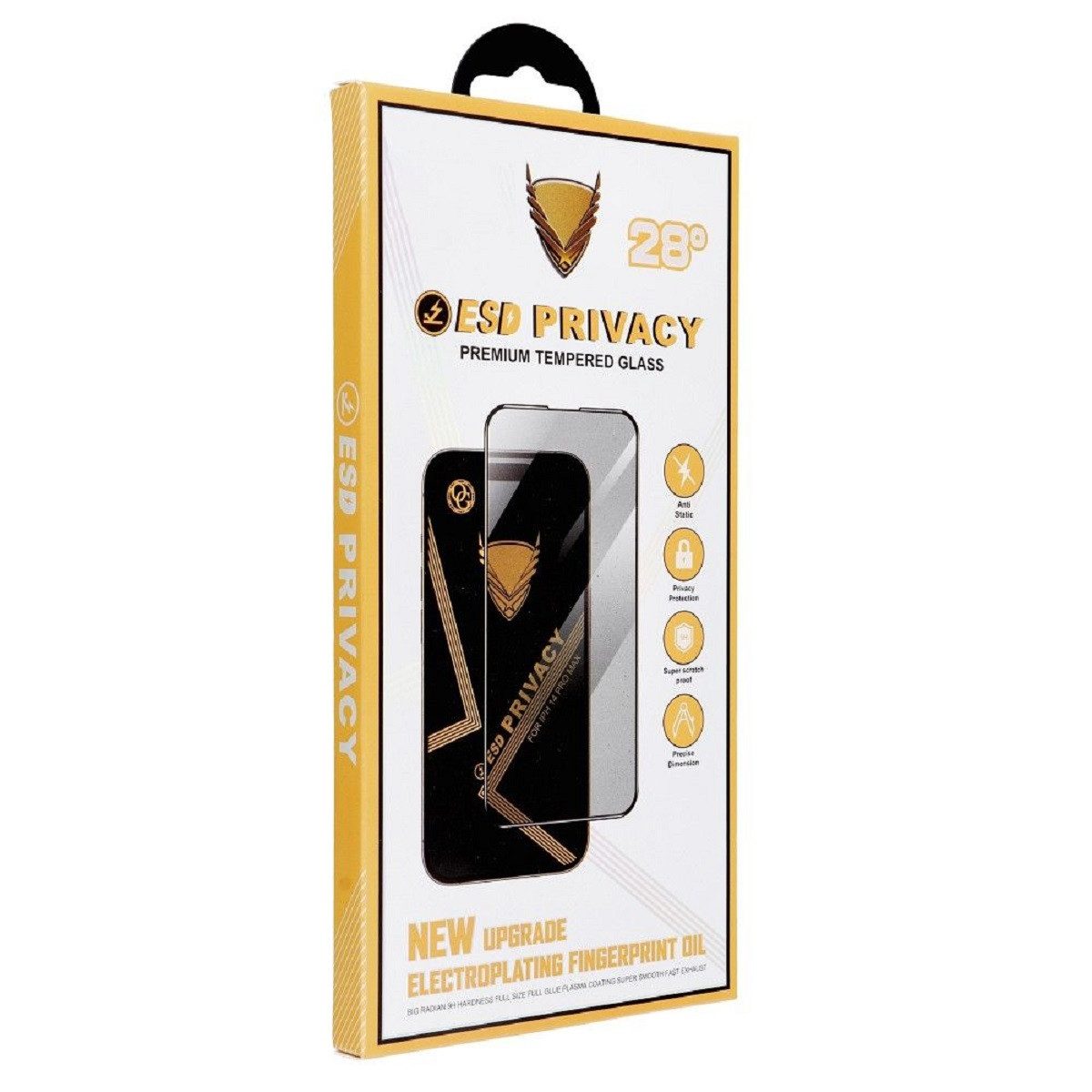 cofi1453 Displayschutzglas Privacy 6D Sichtschutz - Kompatibel mit iPhone 17 Pro Max für Apple Iphone 17 Pro Max, 2 Stück, perfekt für kompletten Displayschutz