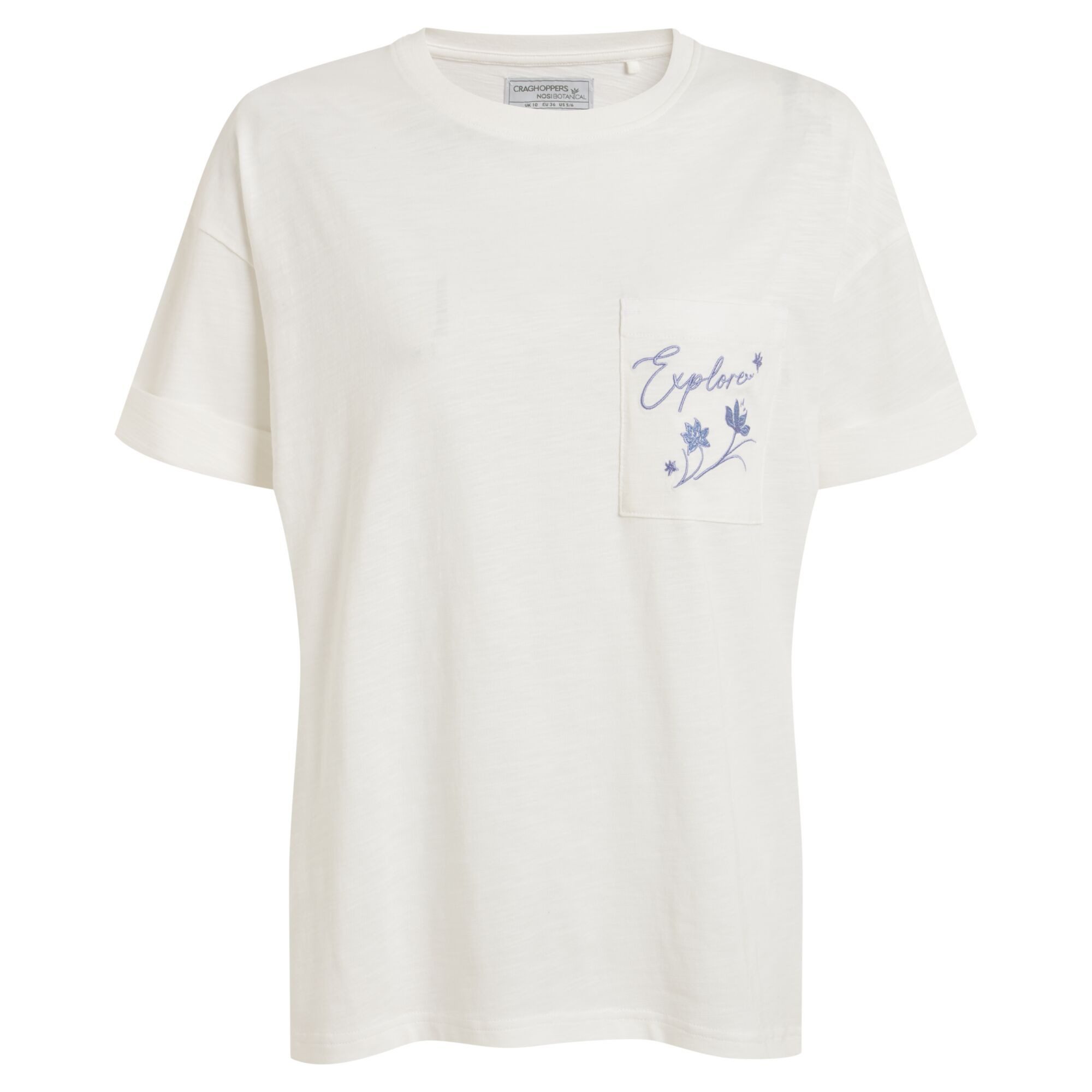 Craghoppers T-Shirt Craghoppers - Salma Nosibotanical Damen T-Shirt, weiß