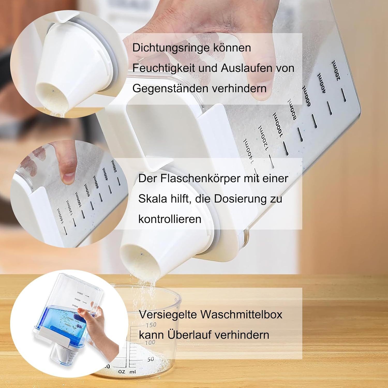 BlingBin Aufbewahrungsbox Waschpulver Luftdichter Waschmittelspender Mit Me günstig online kaufen