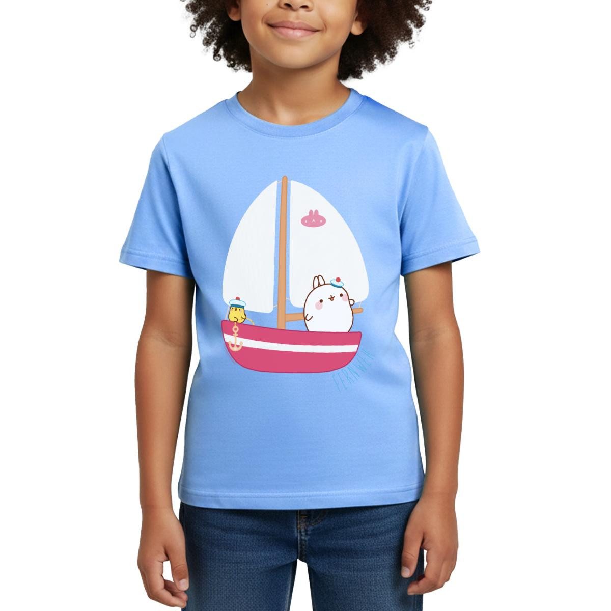 T-Shirt Molang Piu Piu Segeln Fernweh Kinder T-Shirt
