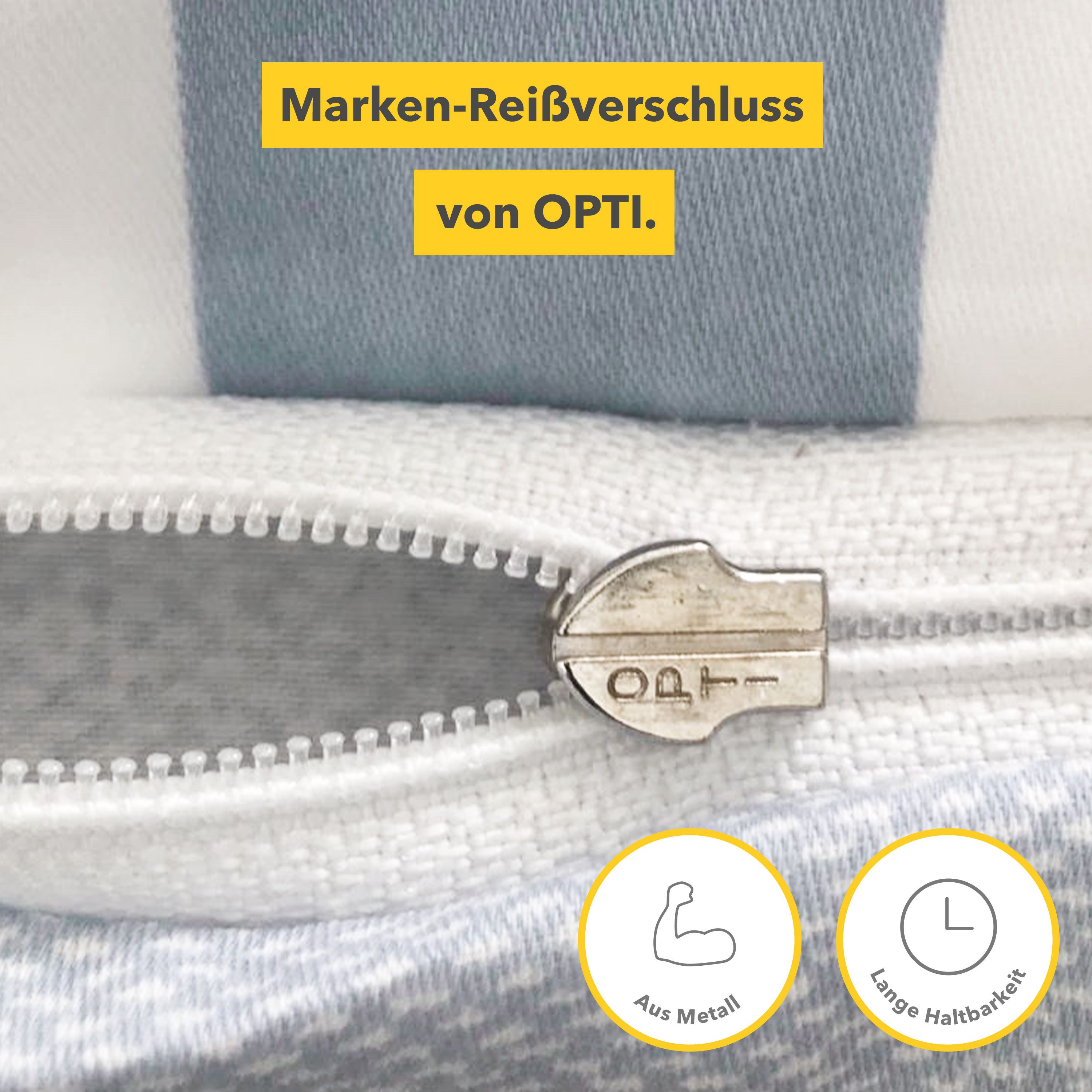 Träumschön Bettwäsche Premium Set aus Baumwolle 135x200 oder 155x220 cm, Muster Kariert grau, Baumwolle, 2 teilig, mit Reißverschluss, luftig und leichte Sommerbettwäsche