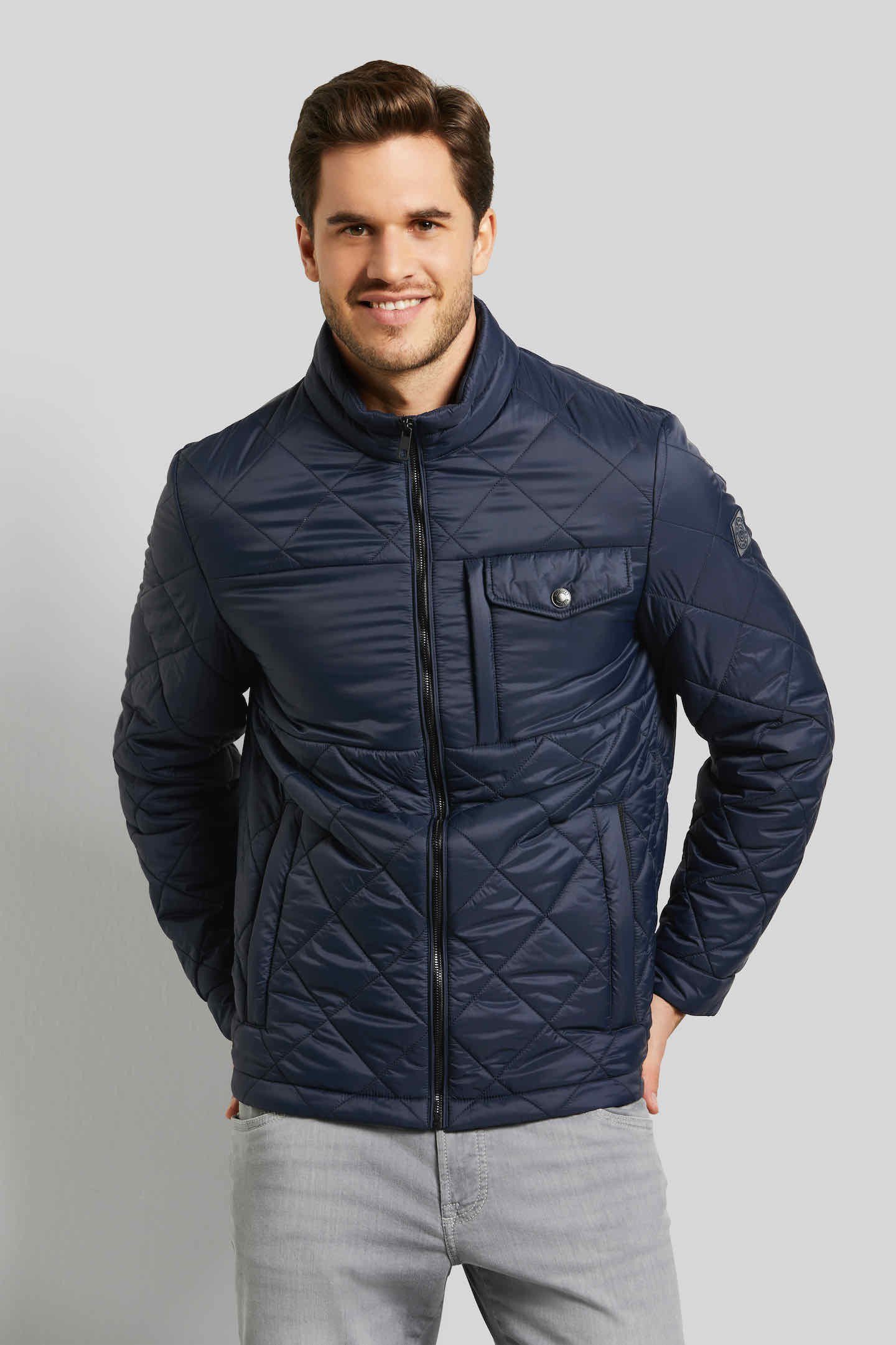 bugatti Steppjacke mit modernem Stehkragen