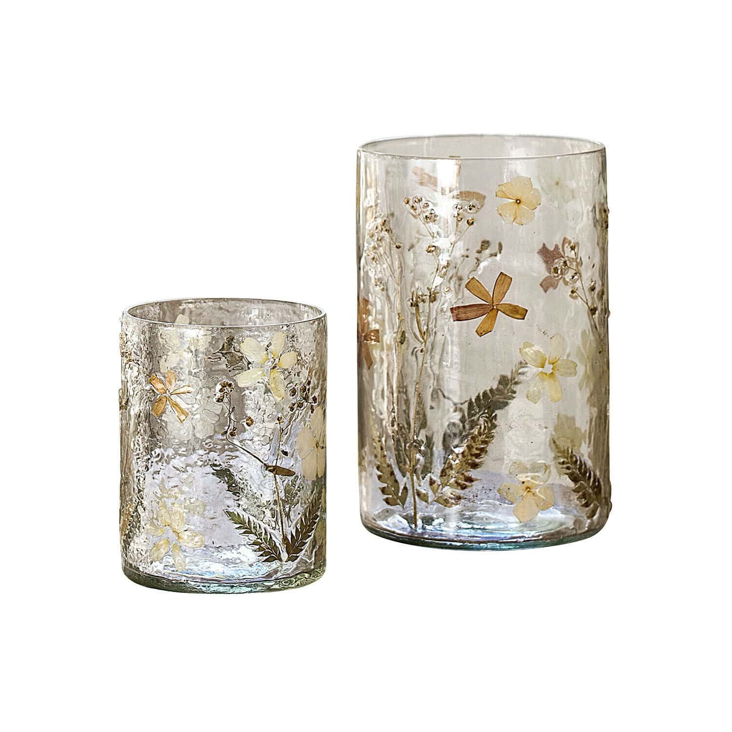 Mirabeau Tischvase Vase 2er Set Coudrisse klar/bunt