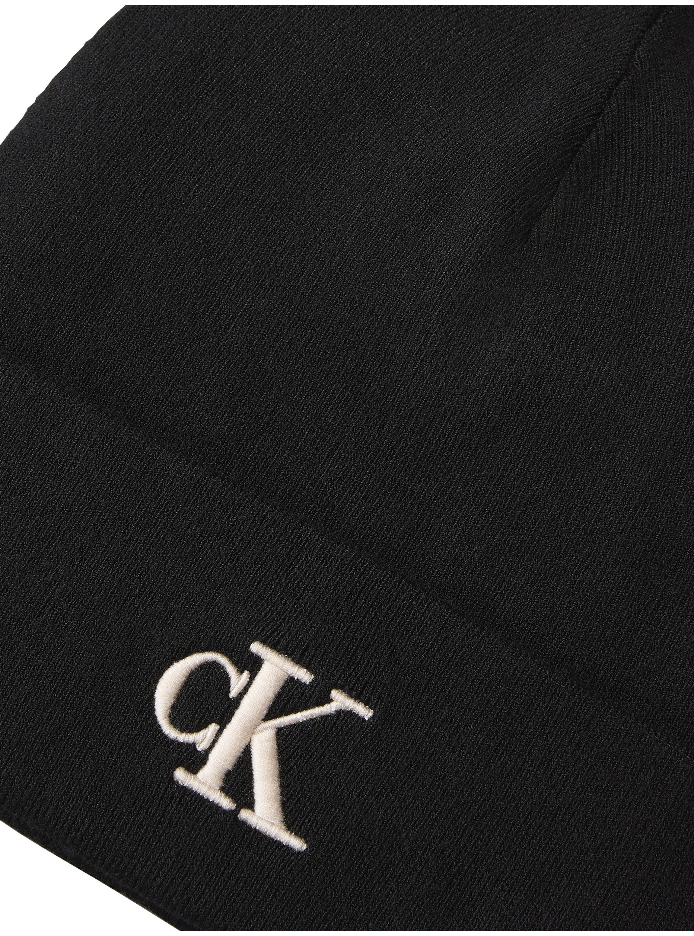 Calvin Klein Jeans Beanie Regular fit mit Markenlogo – Bild 3 von 3