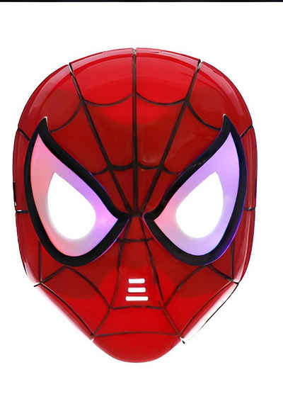 Festivalartikel Verkleidungsmaske Maske von Avengers Spider-Man LED mit leuchtenden Augen, (1-tlg)