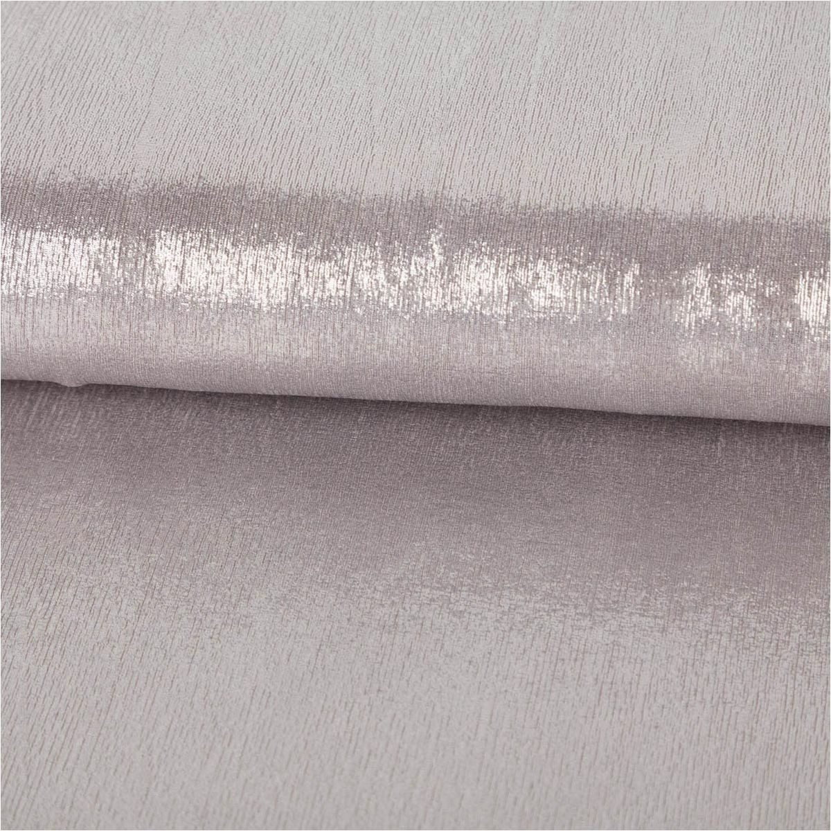 SCHÖNER LEBEN. Stoff Jersey Stoff Glitzer Slinky Bijoux Foil silber 1,45m Breite, mit Metallic-Effekt