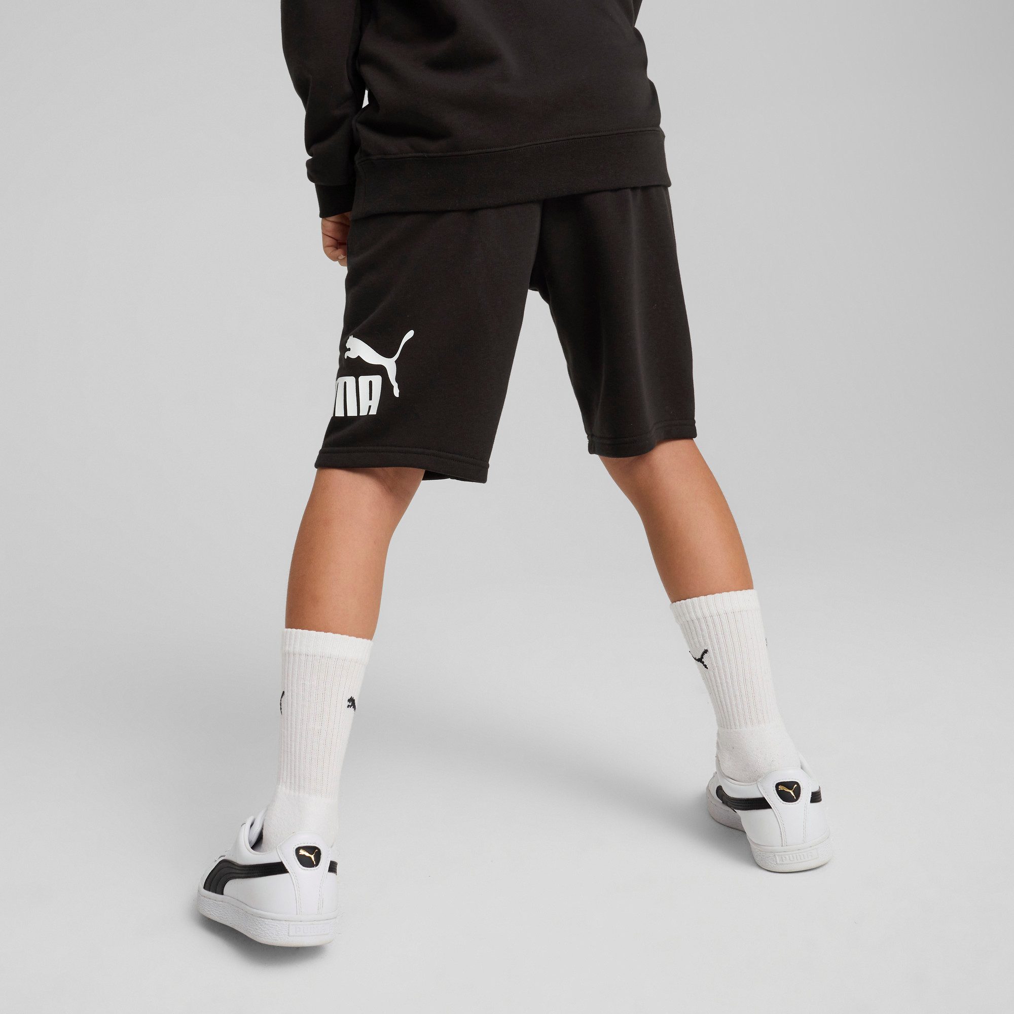 PUMA Trainingsshorts ESS NO 1 LOGO SHORTS TR B mit Eingrifftaschen, elastischer Bund, für Jugendliche – Bild 2 von 5