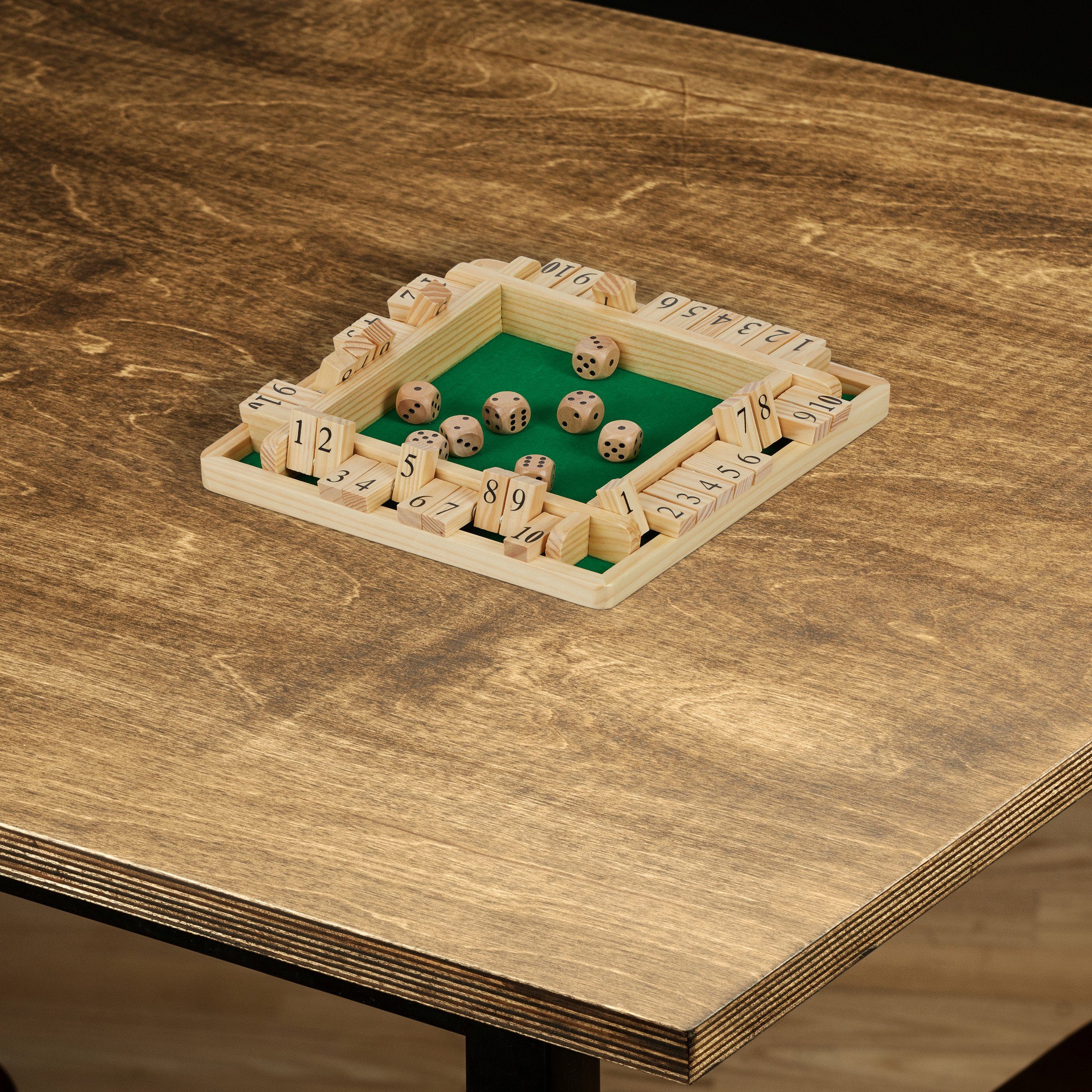 relaxdays Spiel Shut The Box 10er