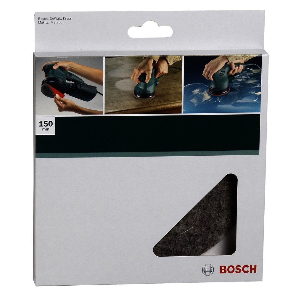 Polierfilz Accessories Bosch 150 für Exzenterschleifer, mm Bosch Accessories Schleifaufsatz 2609256053