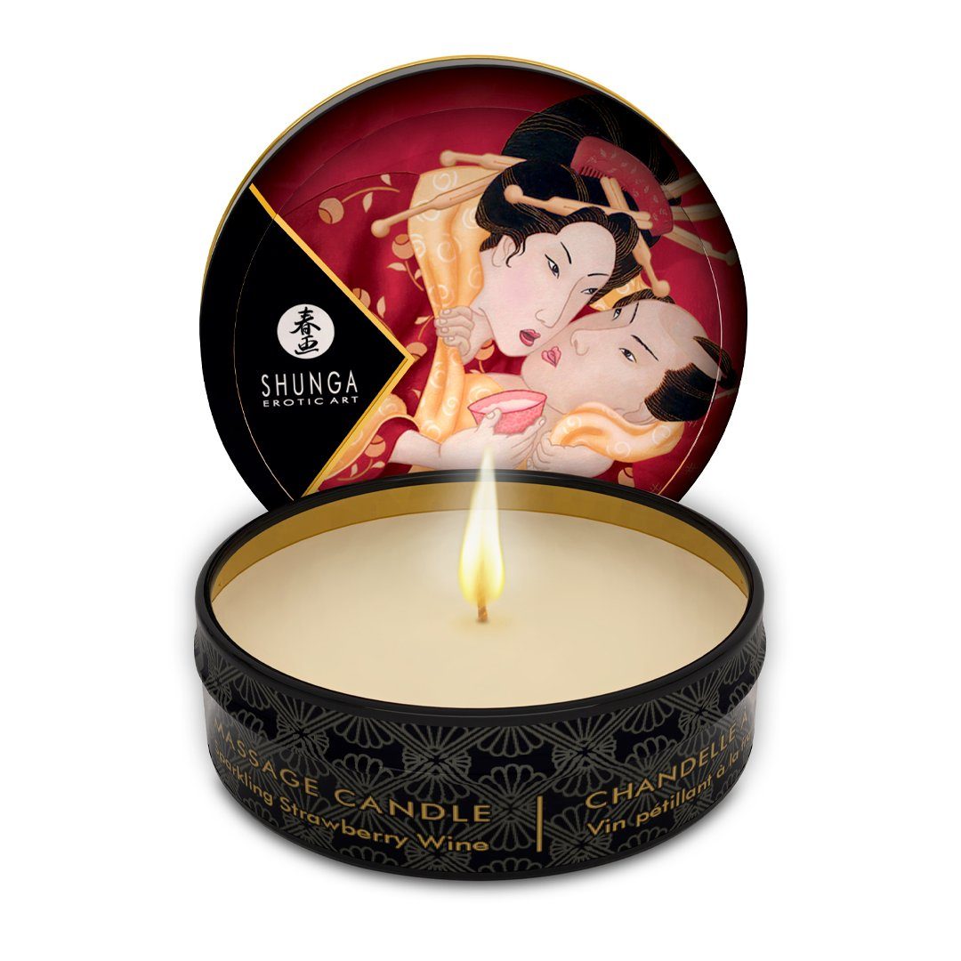 SHUNGA Massagekerze Massagekerze Sparkling Strawberry Wine - 30 ml