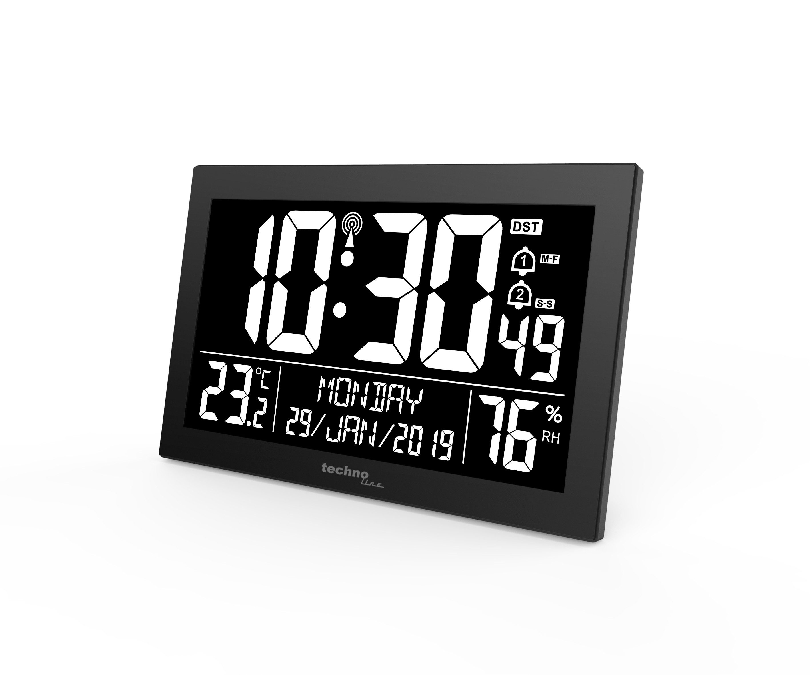 technoline Funkwanduhr WS 8017 (mit Temperatur- und Luftfeuchteanzeige) günstig online kaufen