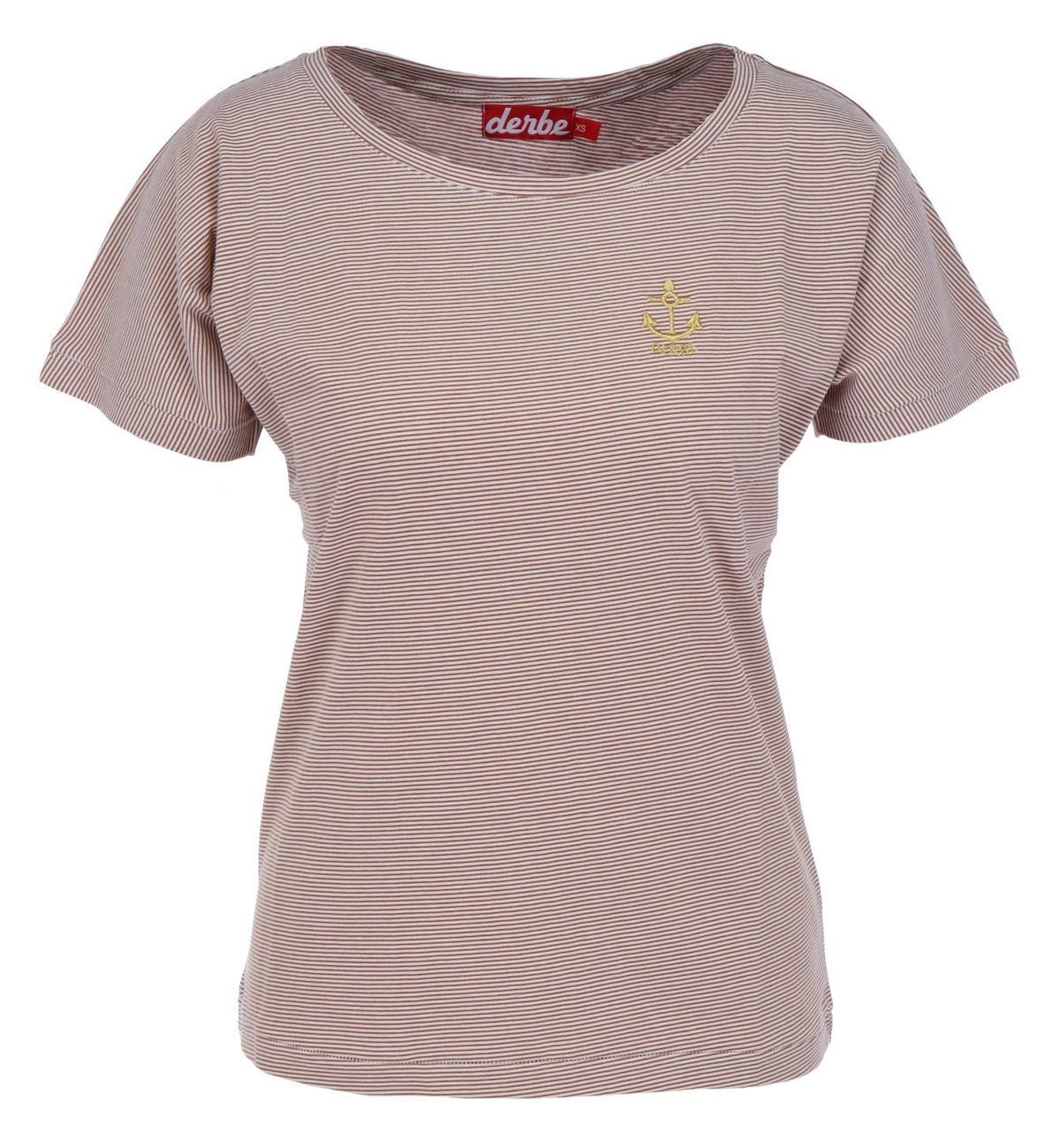 Derbe Print-Shirt Golden Anchor T-Shirt (1-tlg)