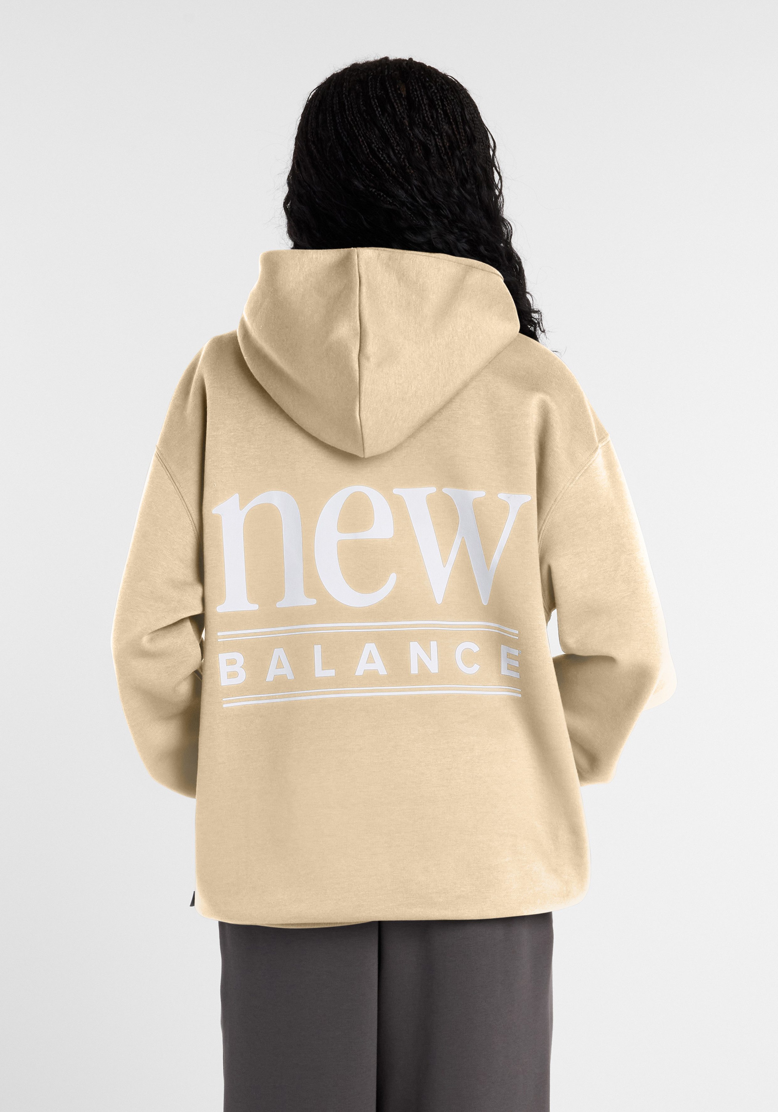 New Balance Kapuzensweatshirt mit Kapuze, ohne Verschluss, aus Baumwolle und Polyester
