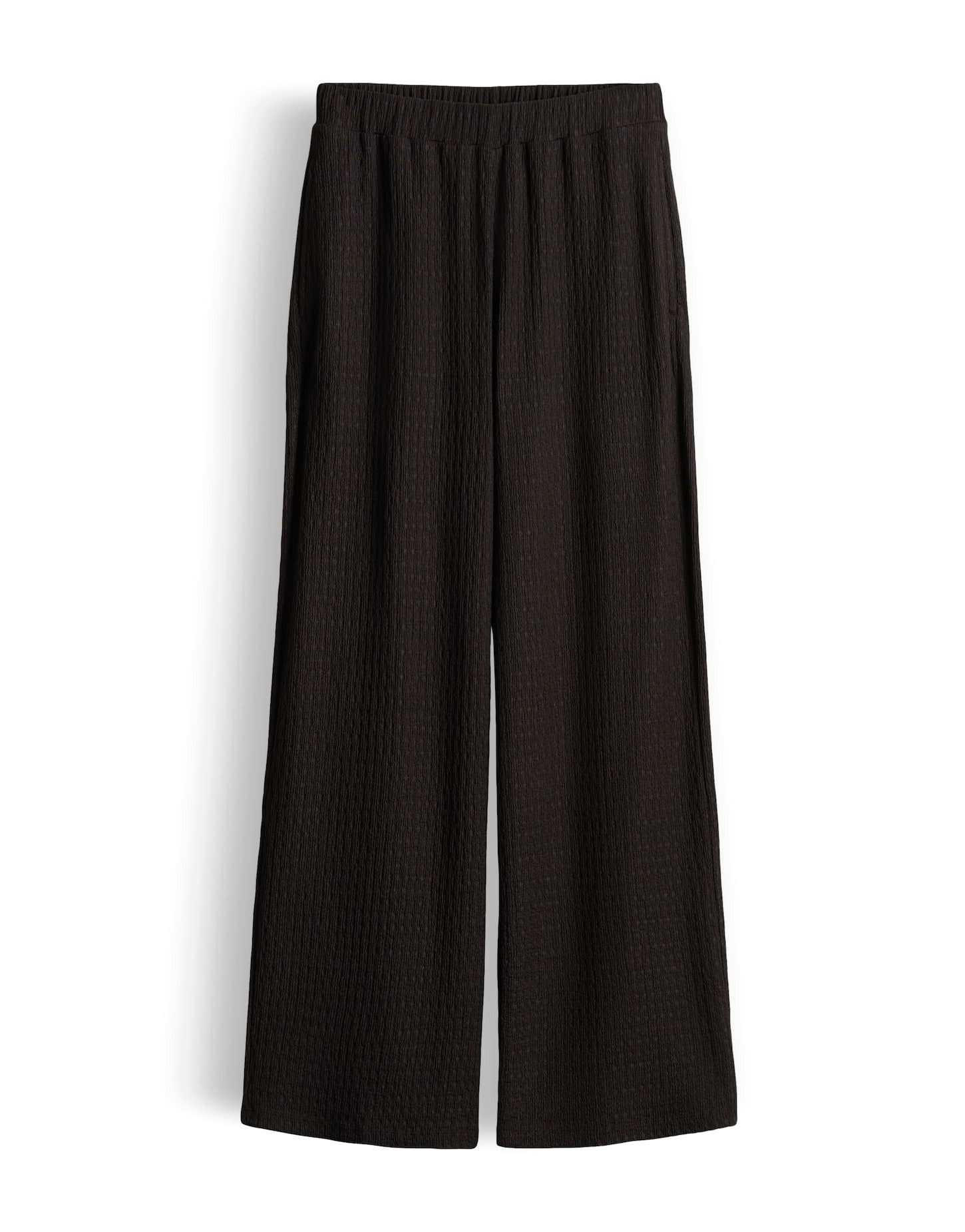 Stoffhose Charlie wide texture aus Jersey mit Kreppstruktur
