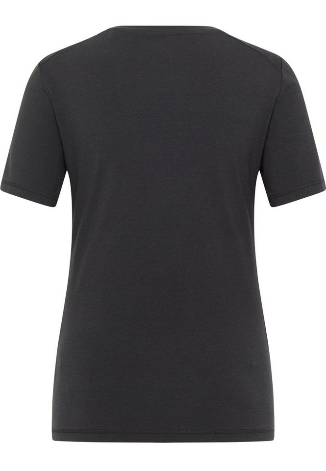 MUSTANG Kurzarmshirt T-Shirt, Baumwoll-Modalmischung mit Elasthan
